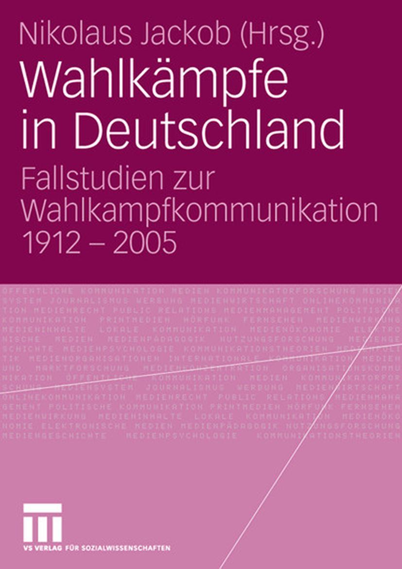 Vorderes Coverbild Wahlkämpfe in Deutschland