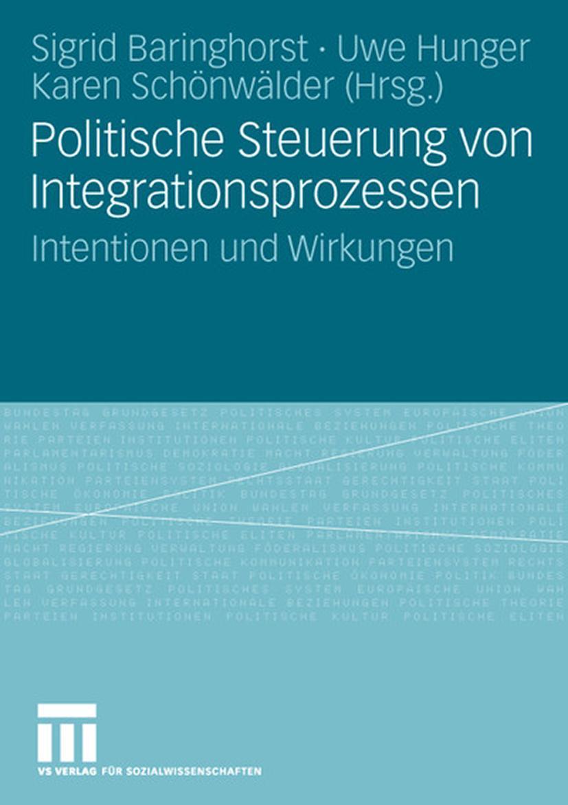 Vorderes Coverbild Politische Steuerung von Integrationsprozessen