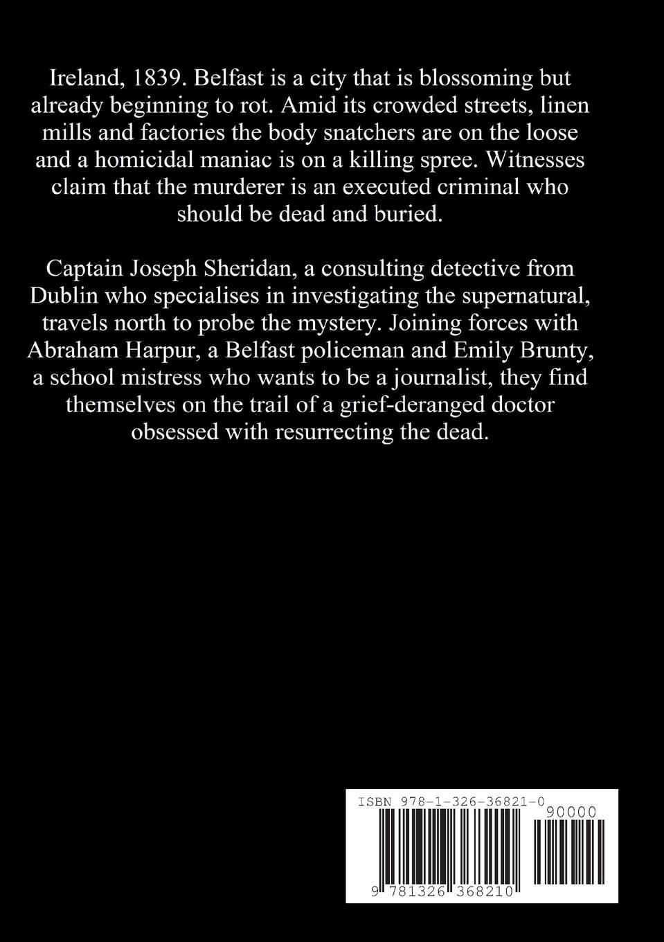 Rückseitencover The Frankenstein Testament