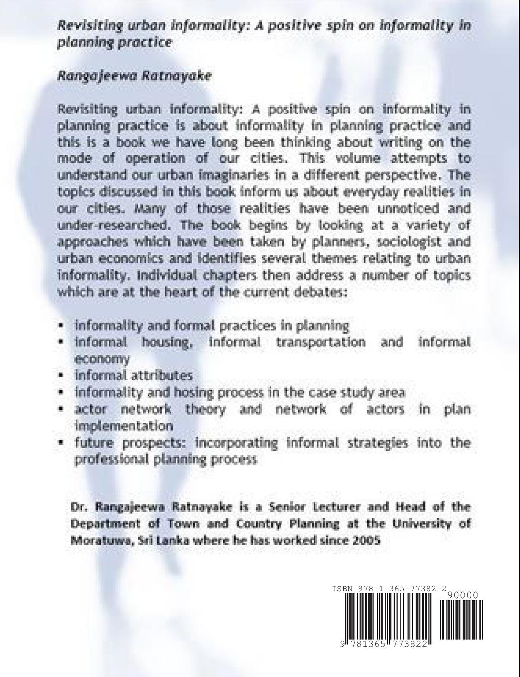Rückseitencover Revisiting urban informality