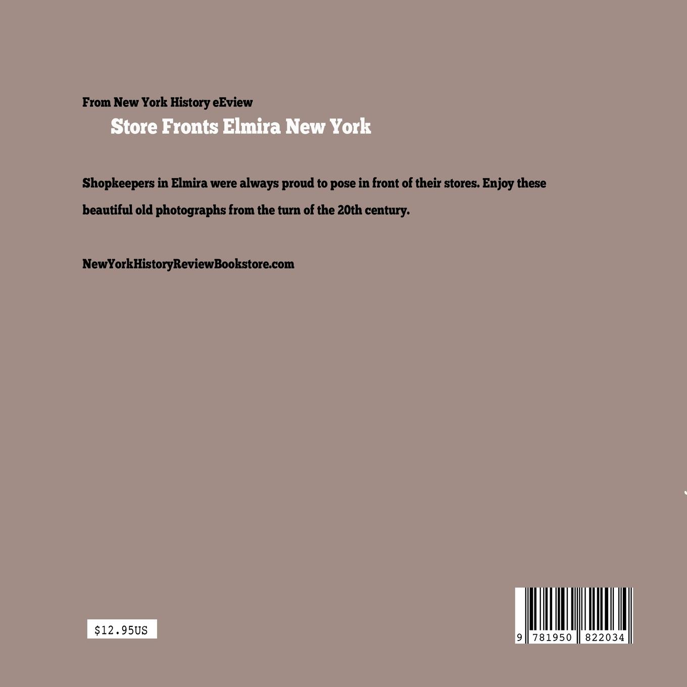 Rückseitencover Store Fronts Elmira New York