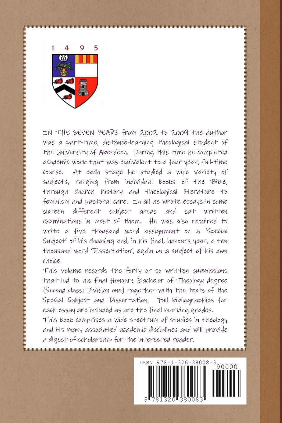 Rückseitencover Essays to a Degree