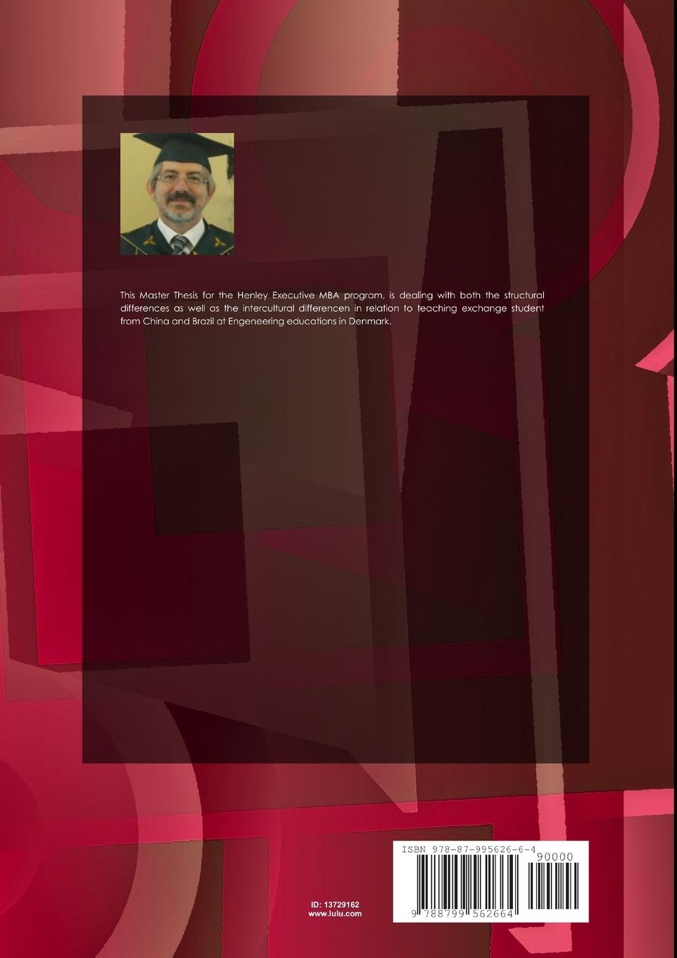 Rückseitencover Intercultural relations between engineering student in Denmark, China and Brazil