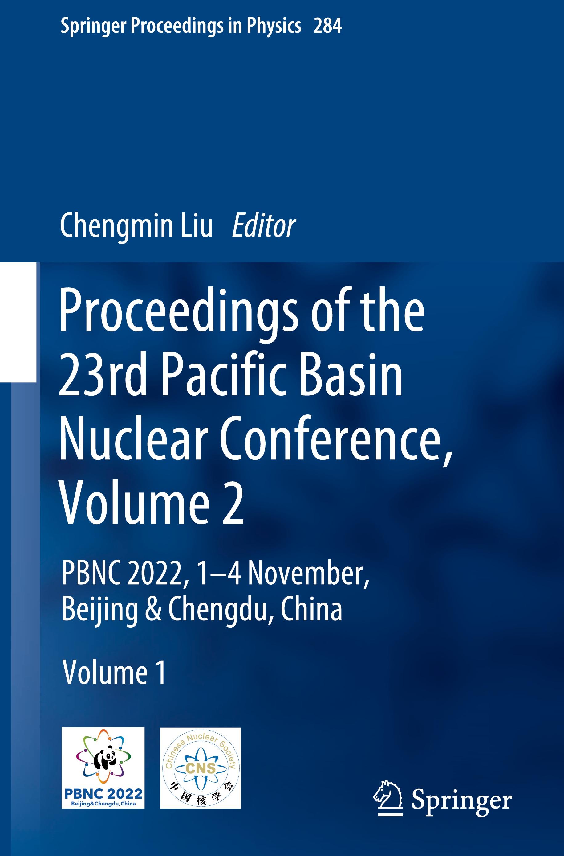 Vorderes Coverbild Proceedings of the 23rd Pacific Basin Nuclear Conference, Volume 2