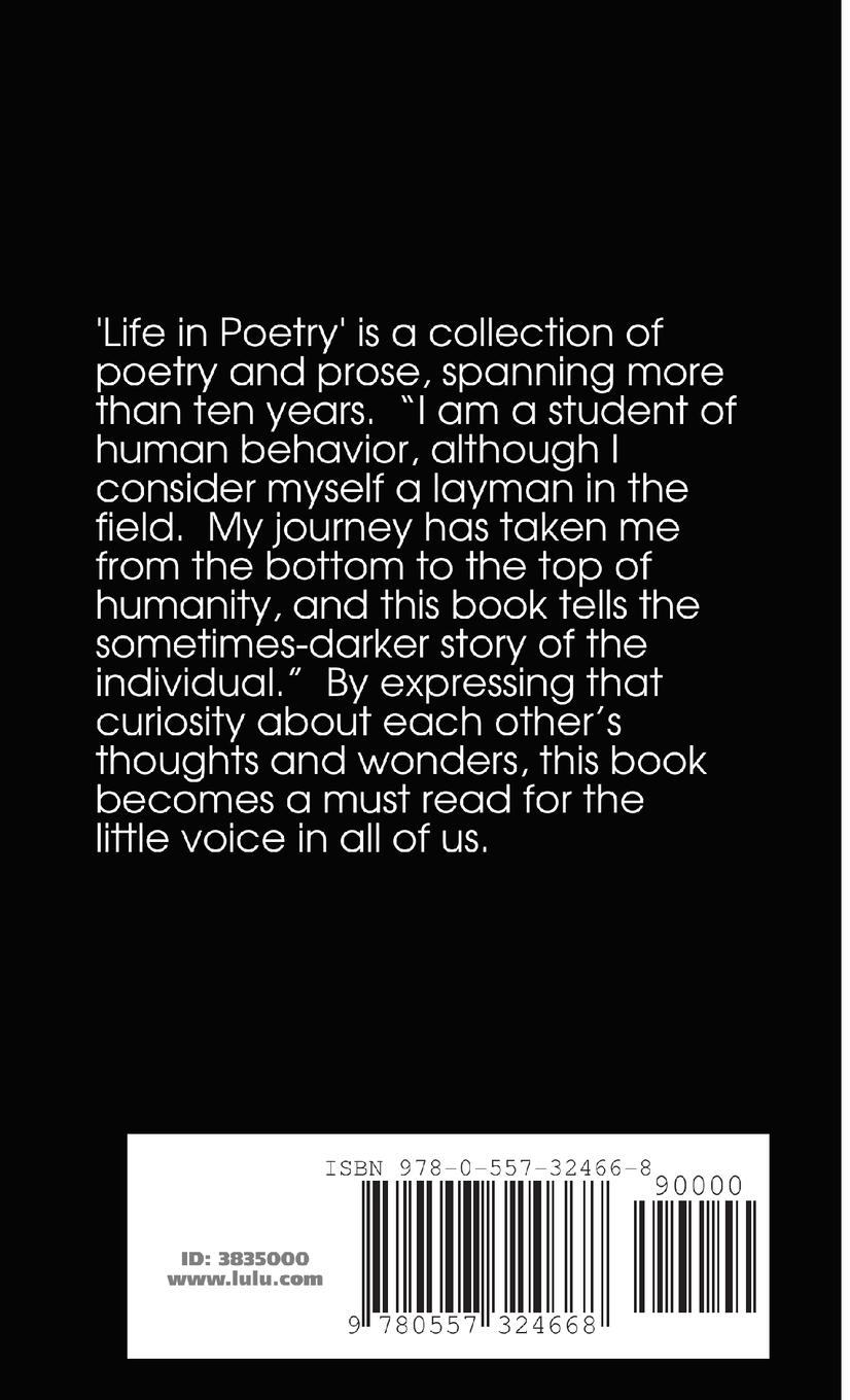 Rückseitencover Life in Poetry