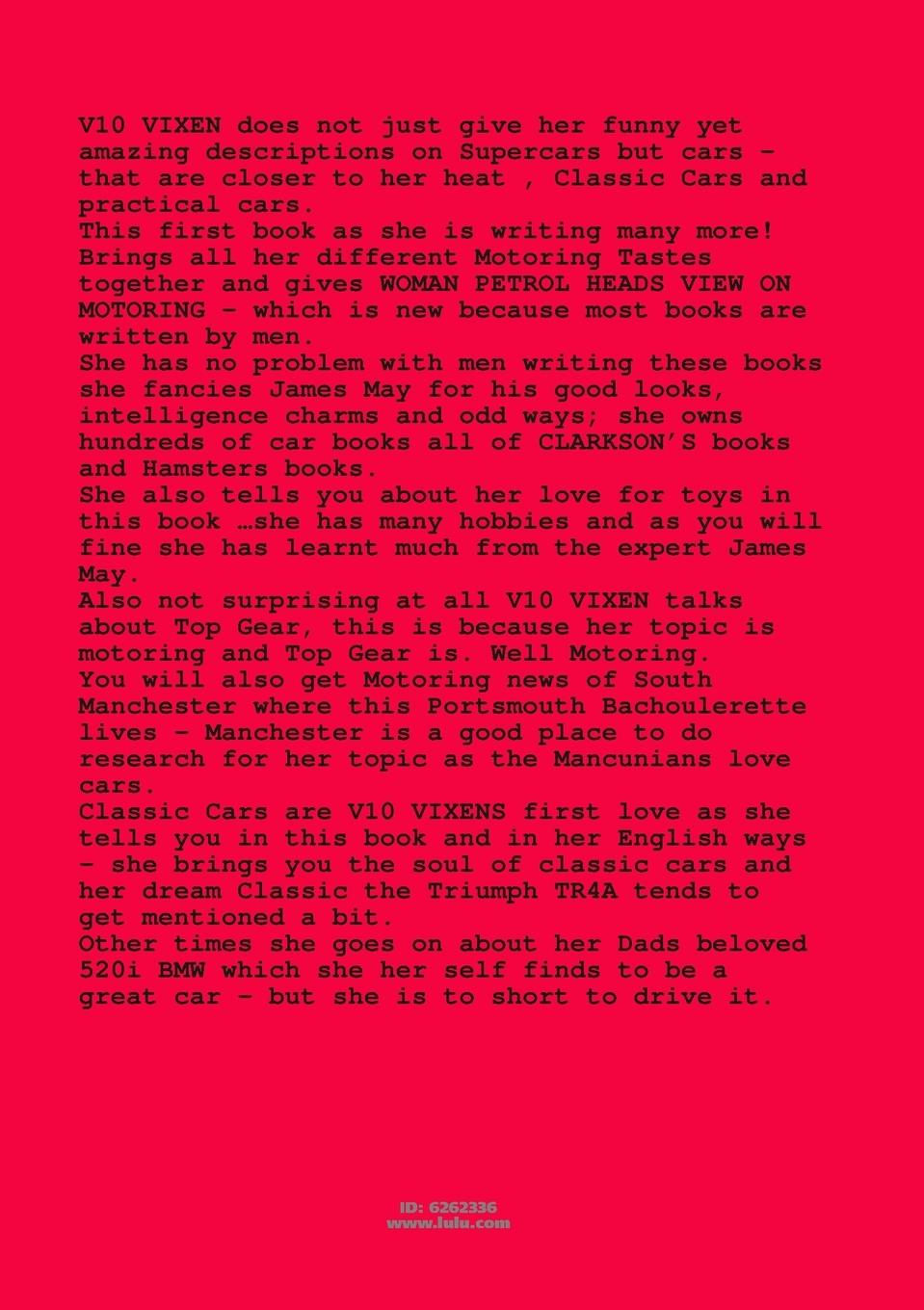 Rückseitencover V10 VIXEN A WOMAN'S VIEW ON MOTORING