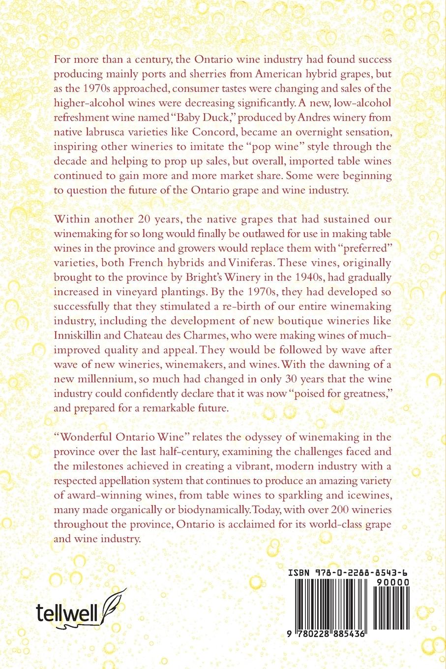 Rückseitencover Wonderful Ontario Wine