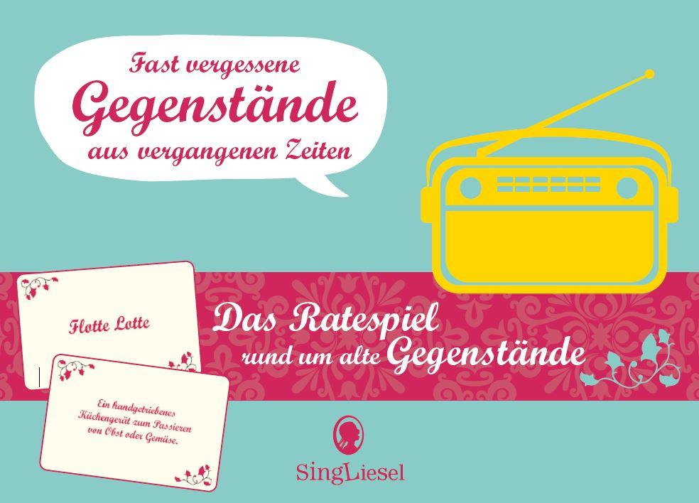 Vorderes Coverbild Fast vergessene Gegenstände. Das große Quiz-Spiel für Senioren. Auch mit Demenz. Das Spiel für Senioren rund um Gegenstände von früher.