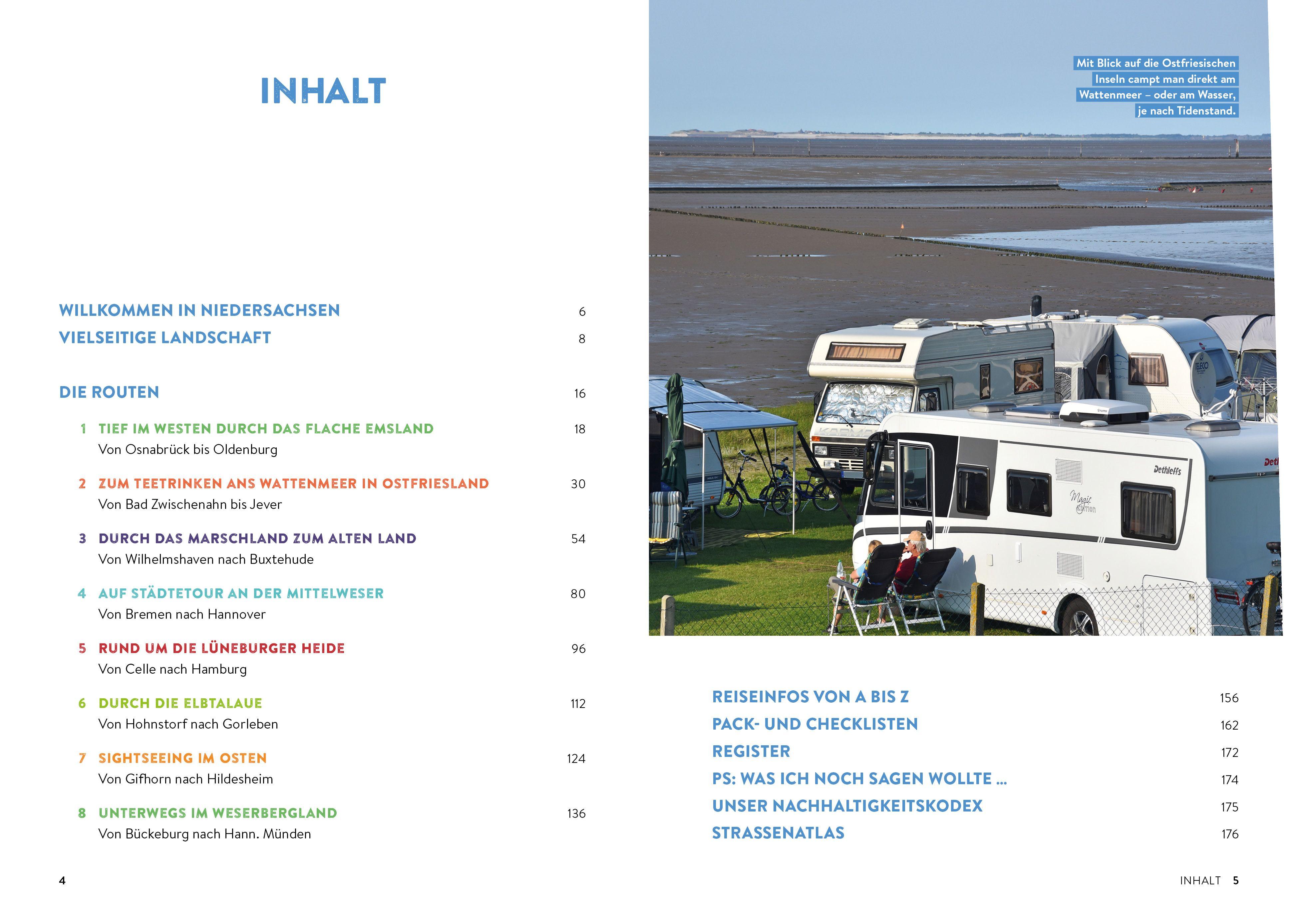 Beispielinhalt (Bild) Niedersachsen mit dem Wohnmobil