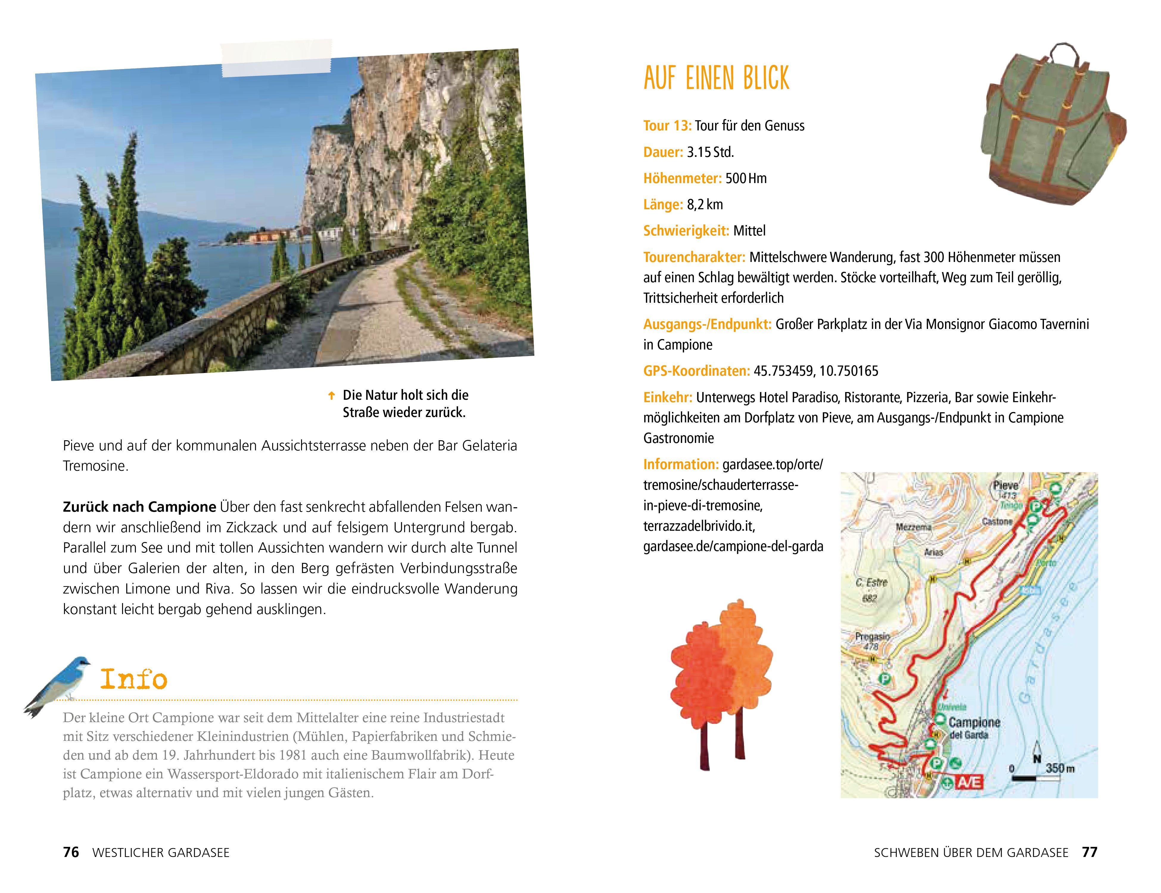 Beispielinhalt (Bild) Wander dich glücklich - Gardasee