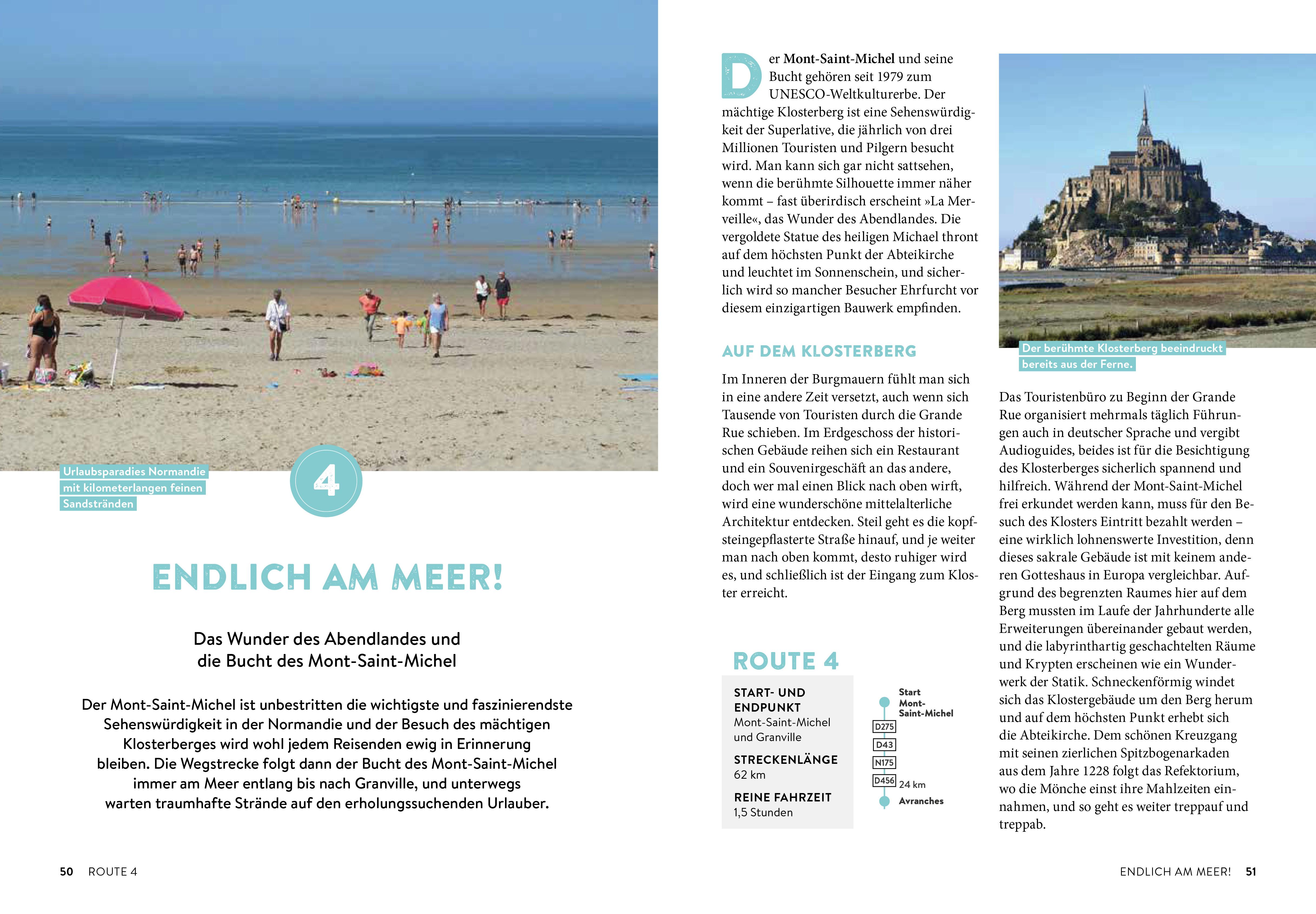 Beispielinhalt (Bild) Normandie mit dem Wohnmobil