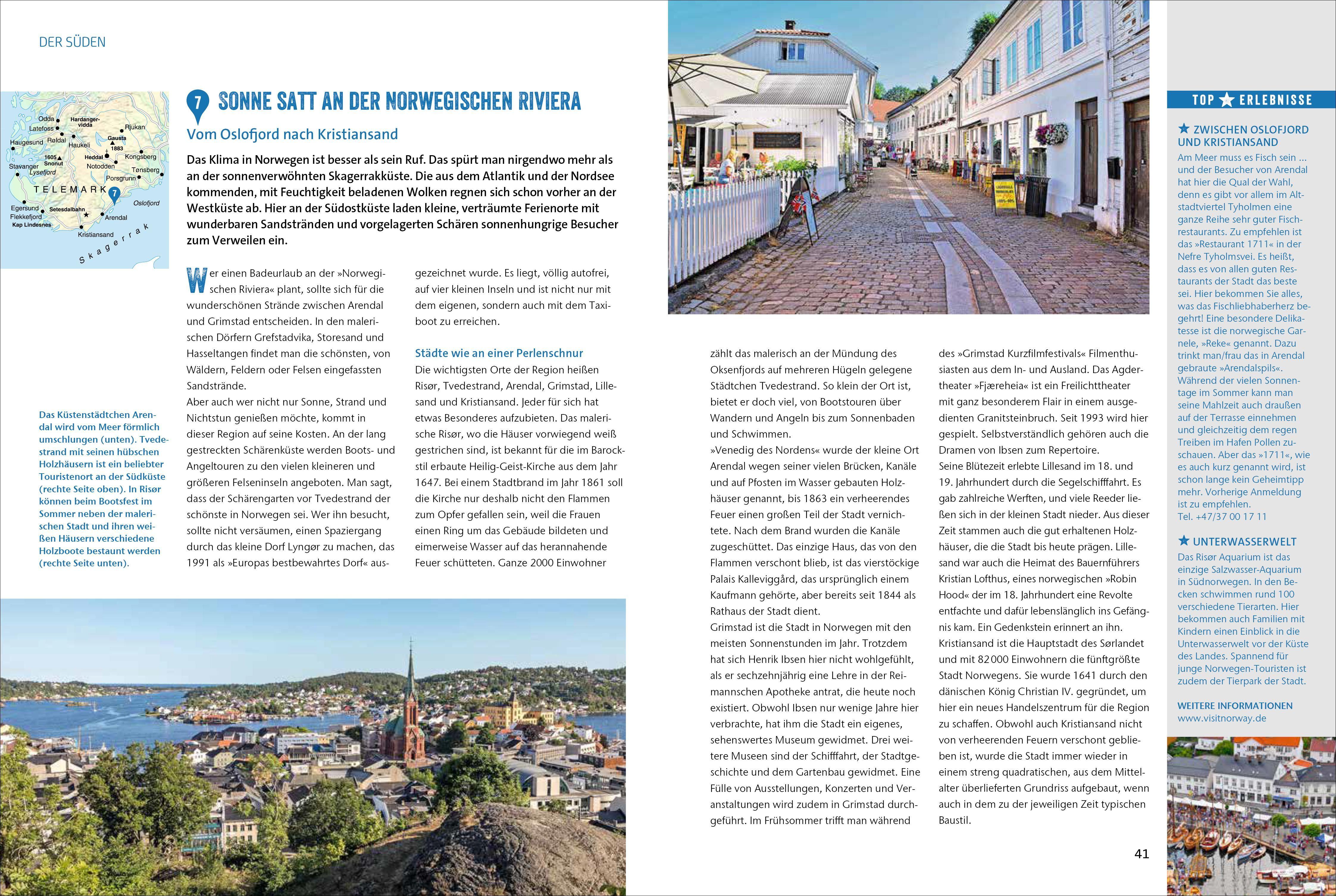 Beispielinhalt (Bild) Das Reisebuch Norwegen