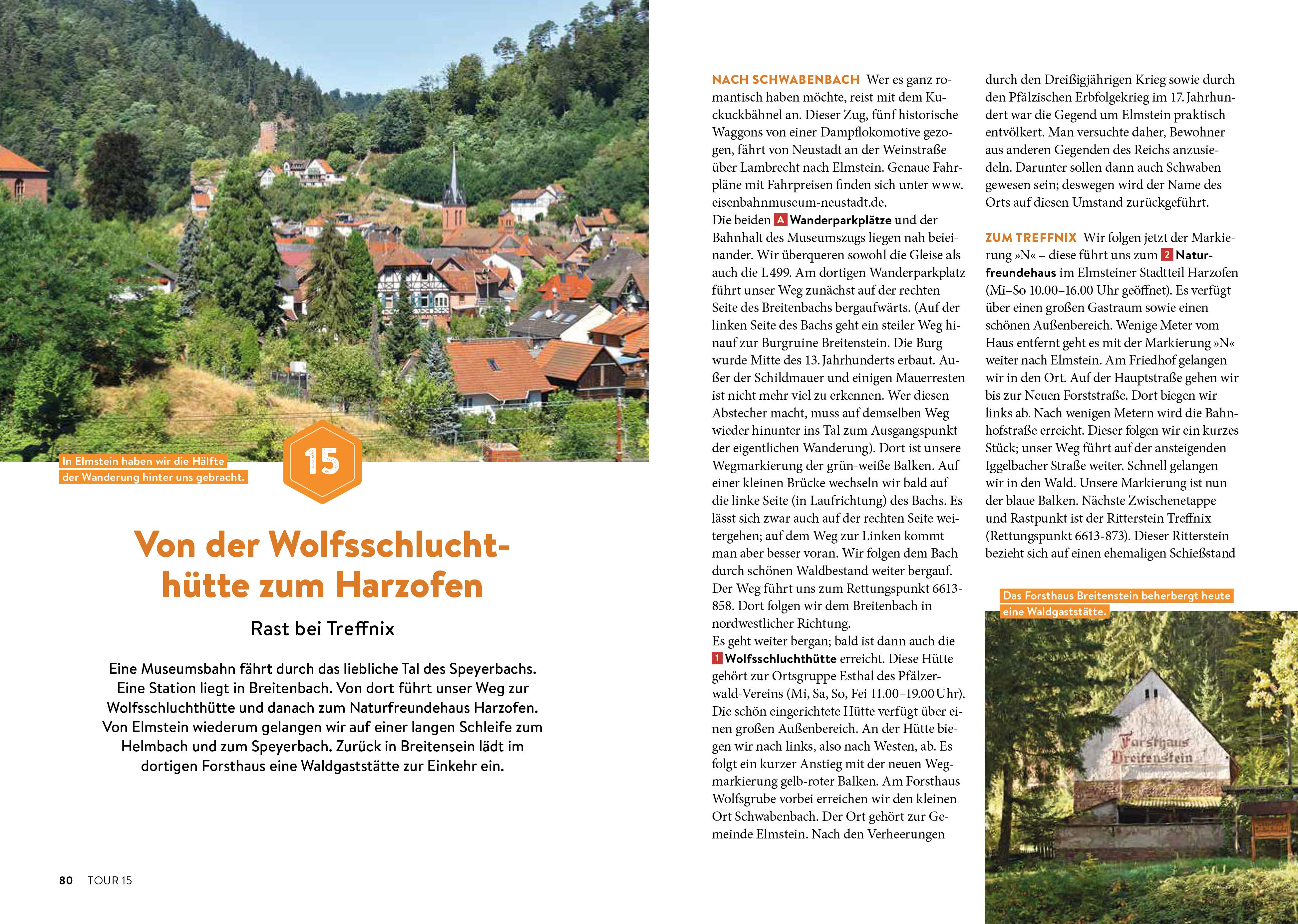 Beispielinhalt (Bild) Secret Hikes Pfalz