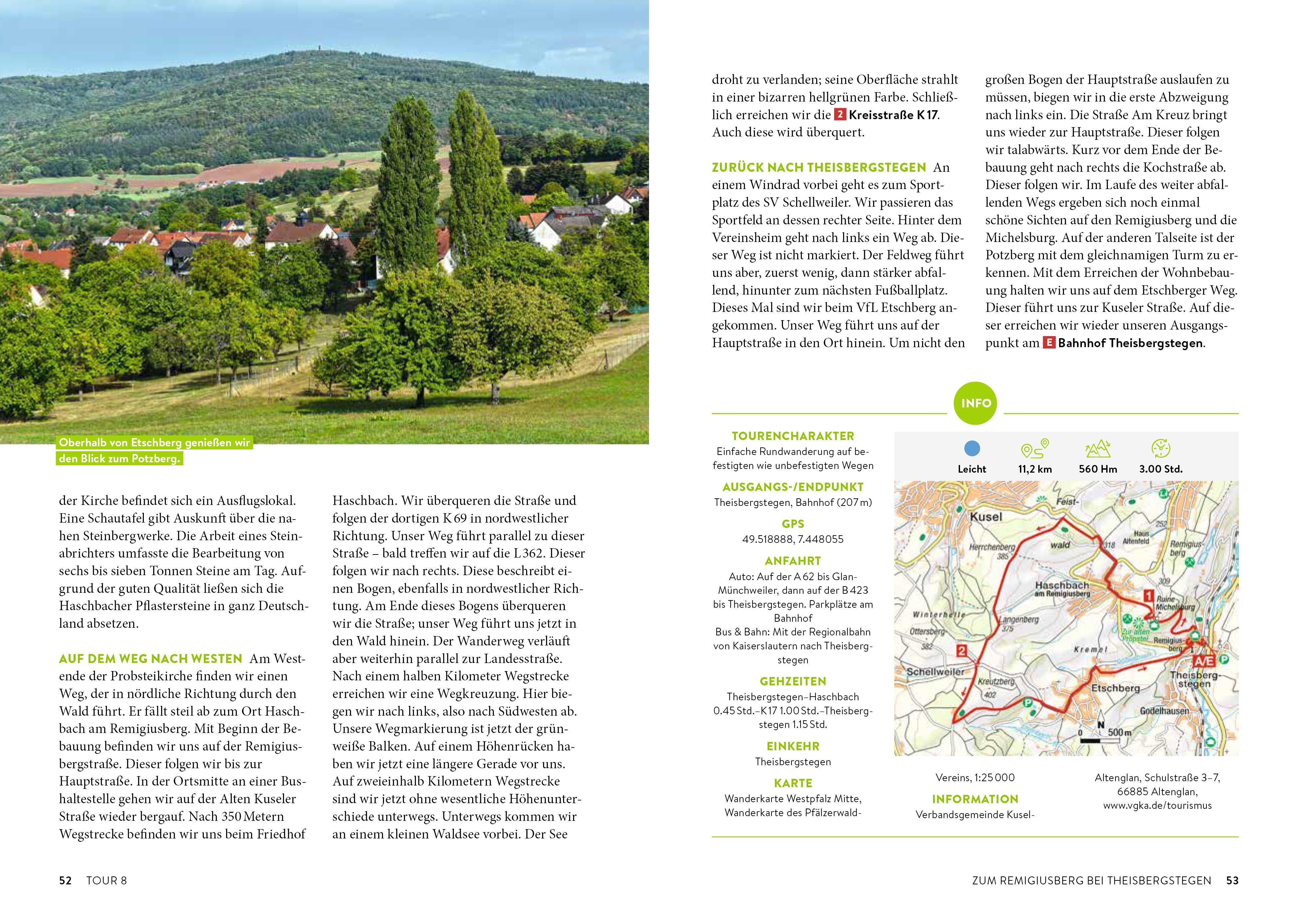 Beispielinhalt (Bild) Secret Hikes Pfalz