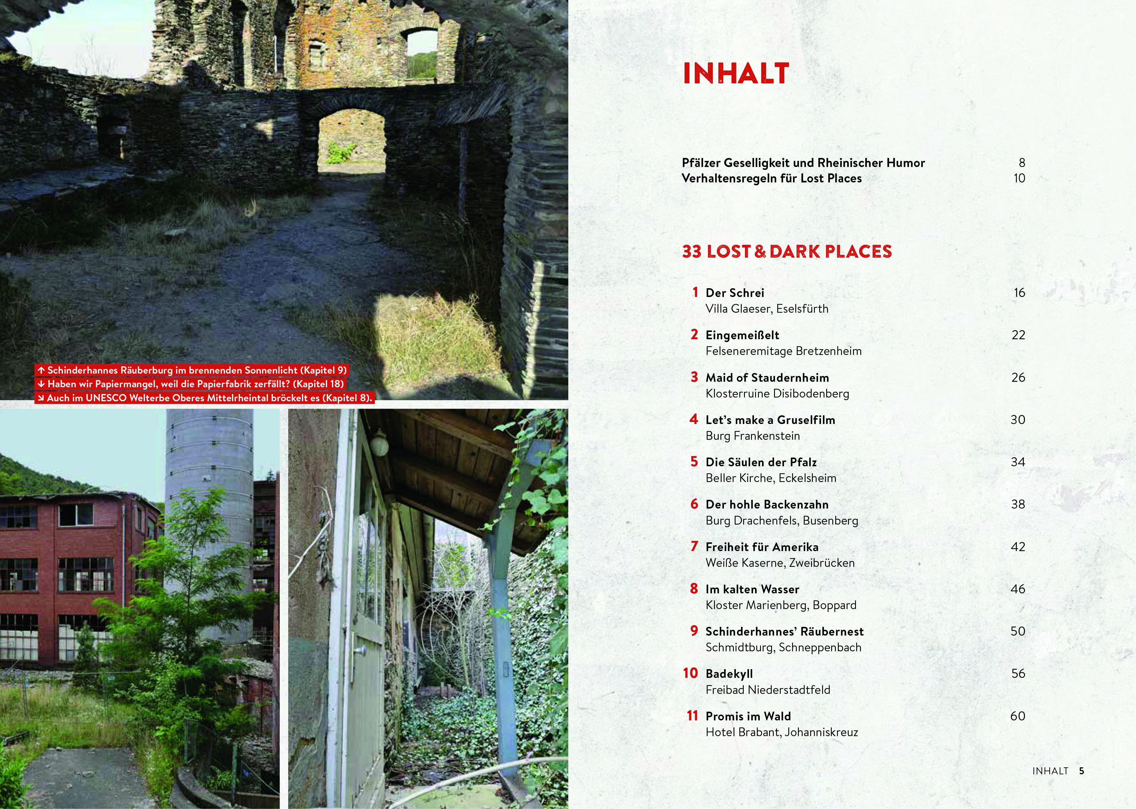 Beispielinhalt (Bild) Lost & Dark Places Rheinland-Pfalz