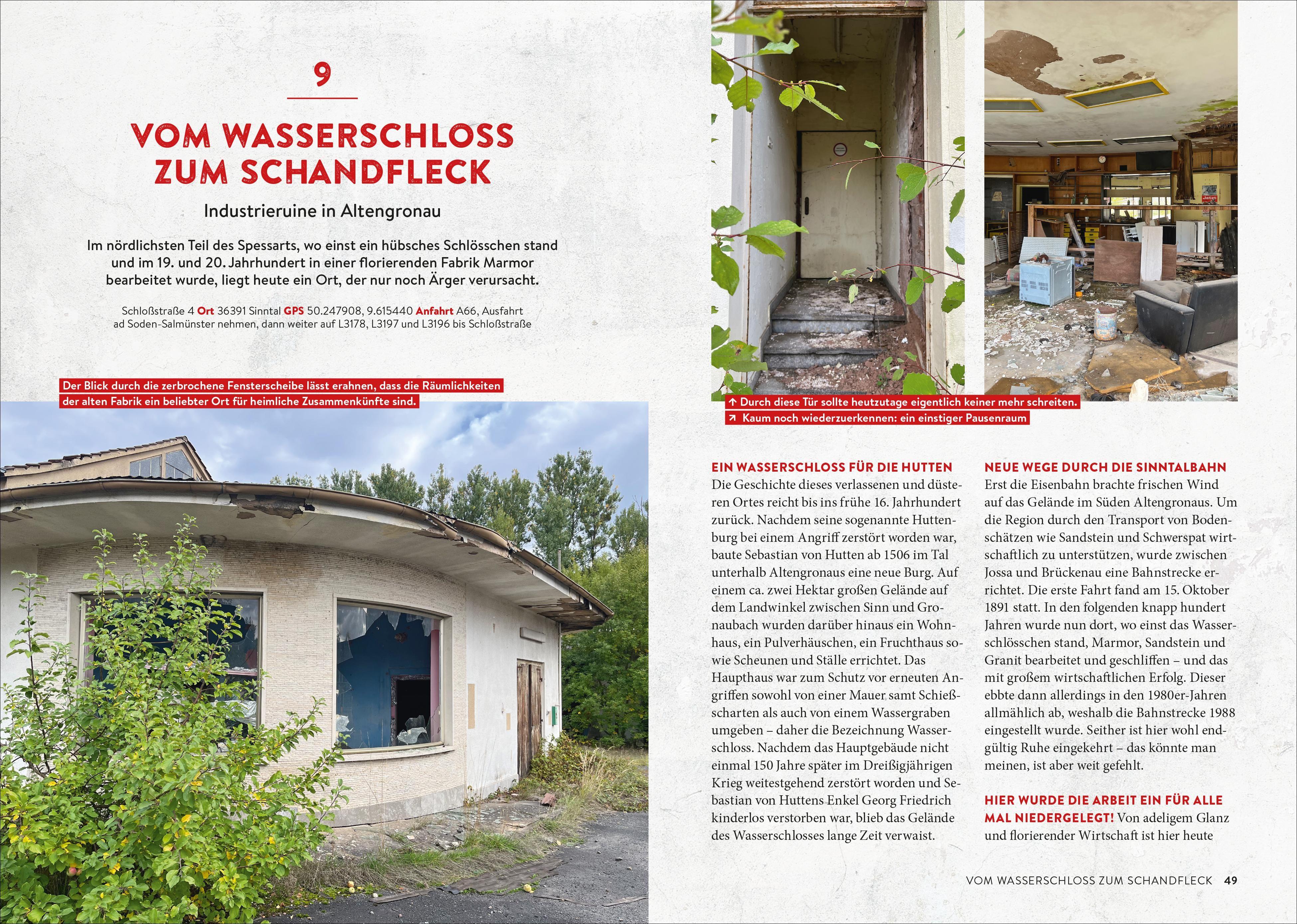 Beispielinhalt (Bild) Lost & Dark Places Spessart