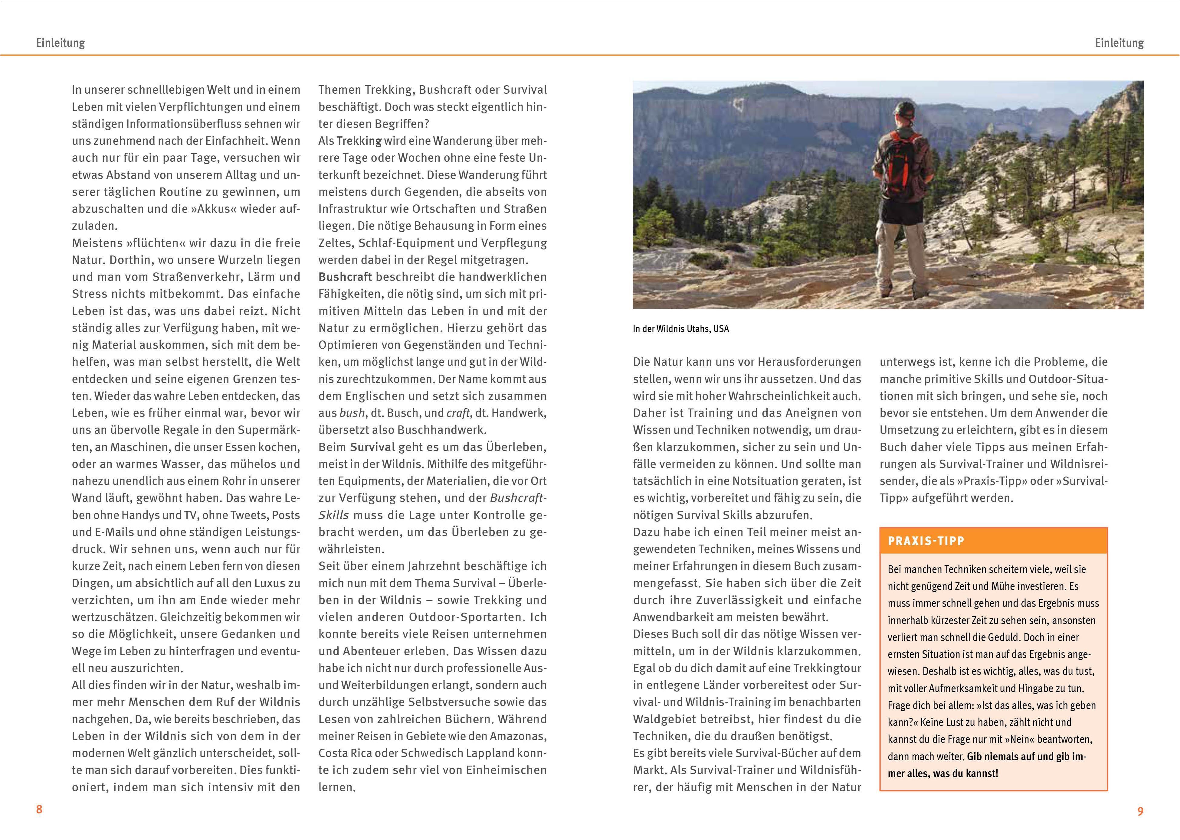 Beispielinhalt (Bild) Survival Skills - Das große Outdoor-Handbuch