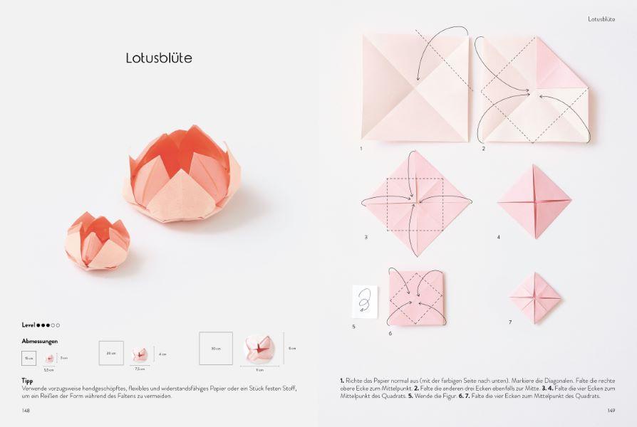 Beispielinhalt (Bild) Das große Origami Buch
