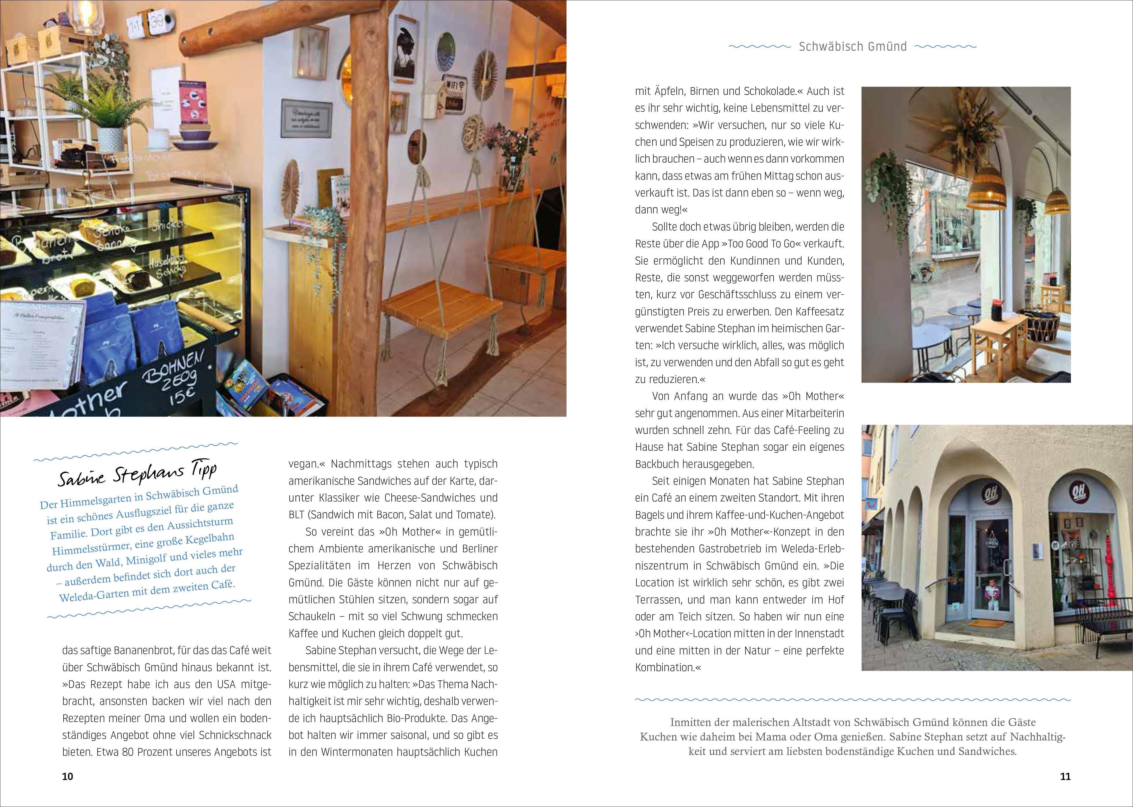 Beispielinhalt (Bild) Cafés und Ateliers - Schwäbische Alb