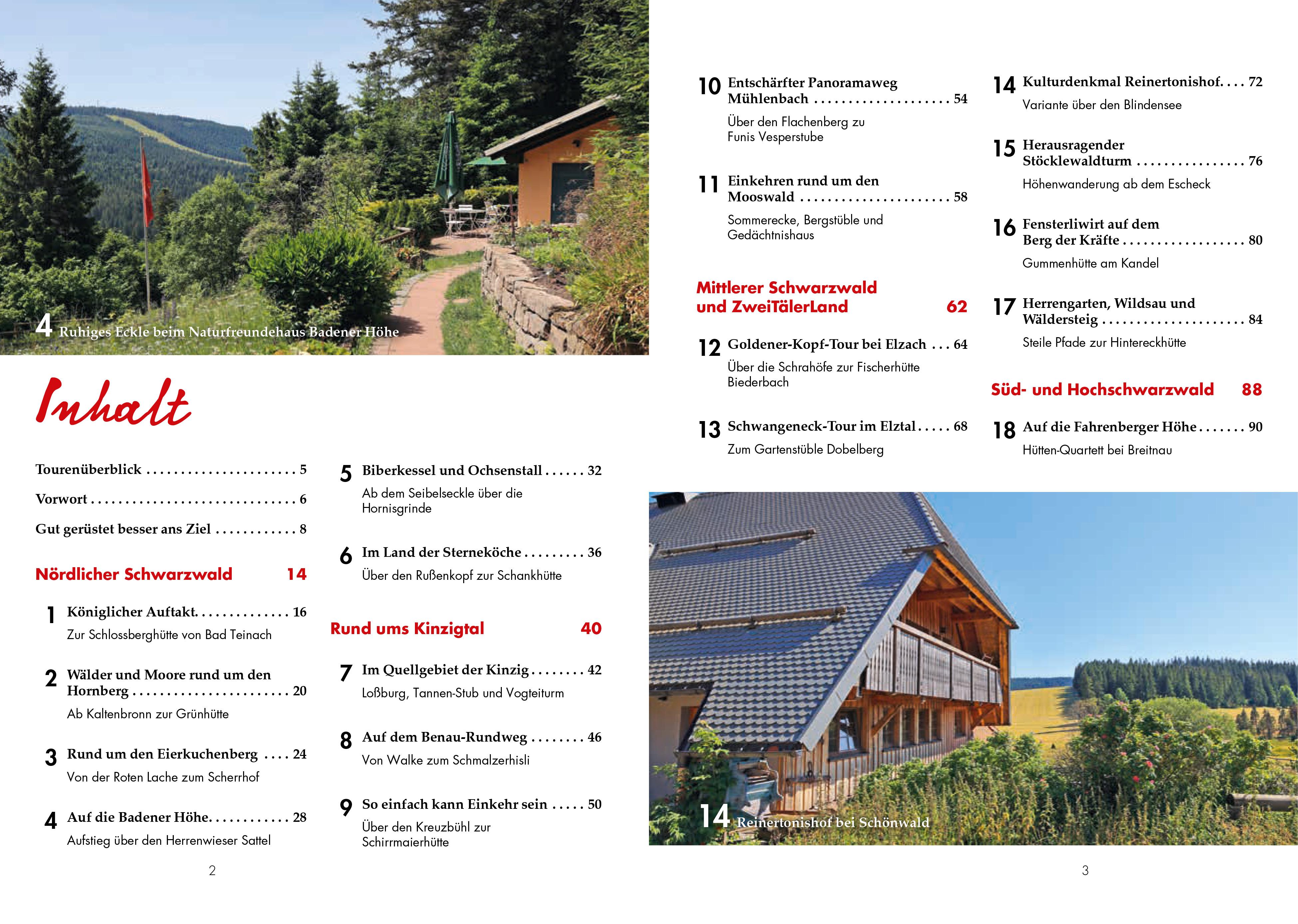 Beispielinhalt (Bild) Hütten-Geheimtipps Schwarzwald