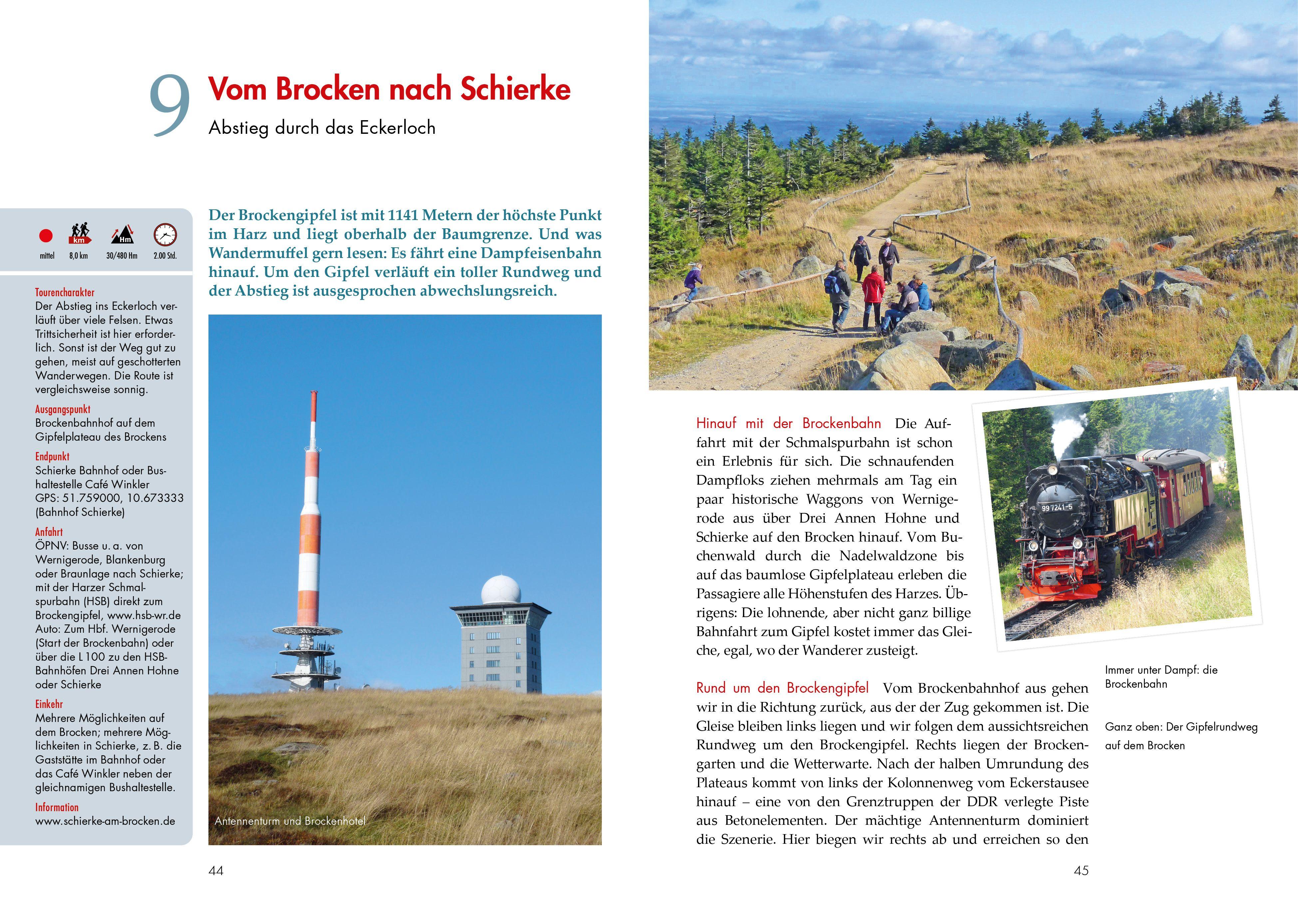 Beispielinhalt (Bild) Der Harz für Wandermuffel