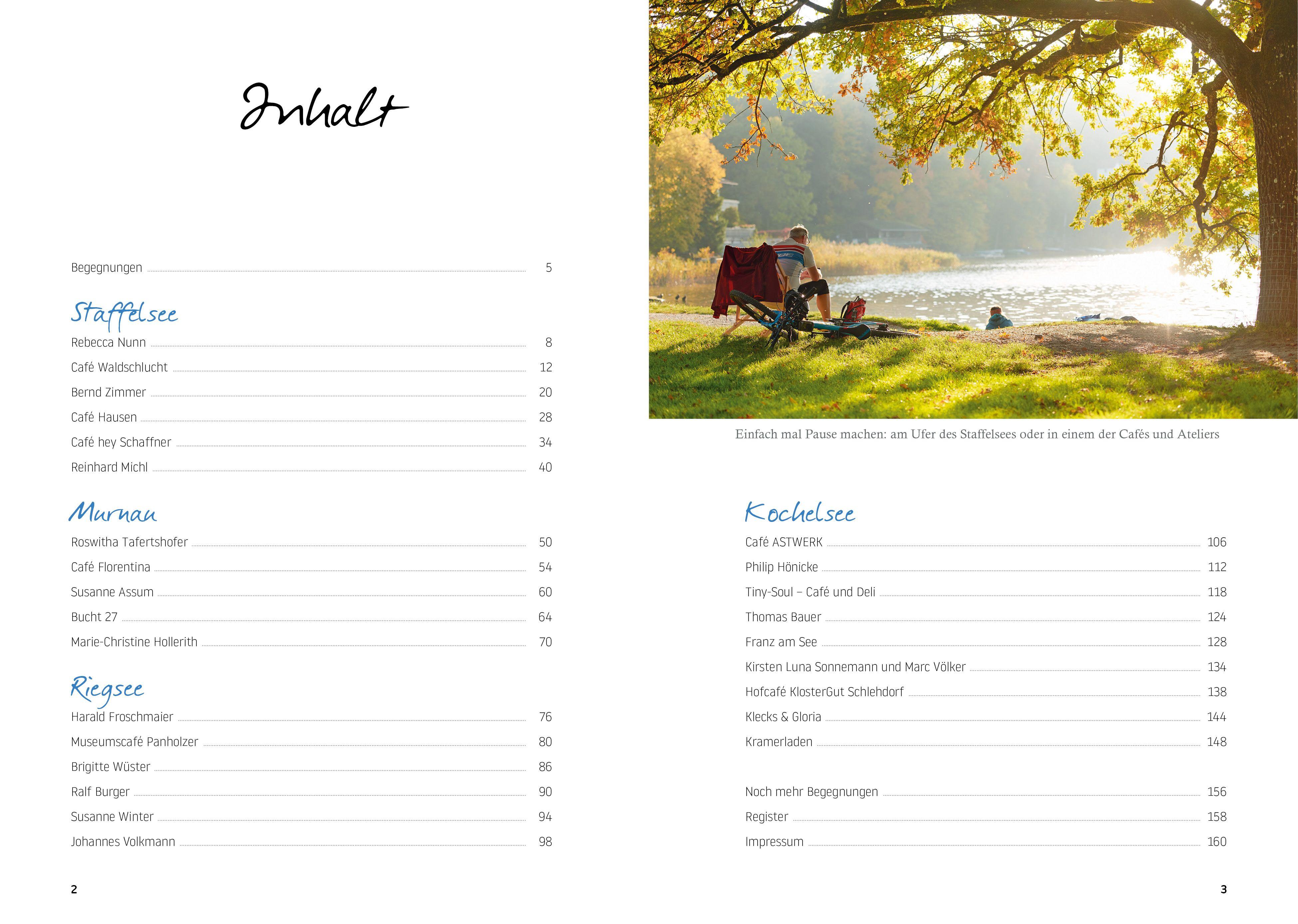 Beispielinhalt (Bild) Cafés und Ateliers im Blauen Land