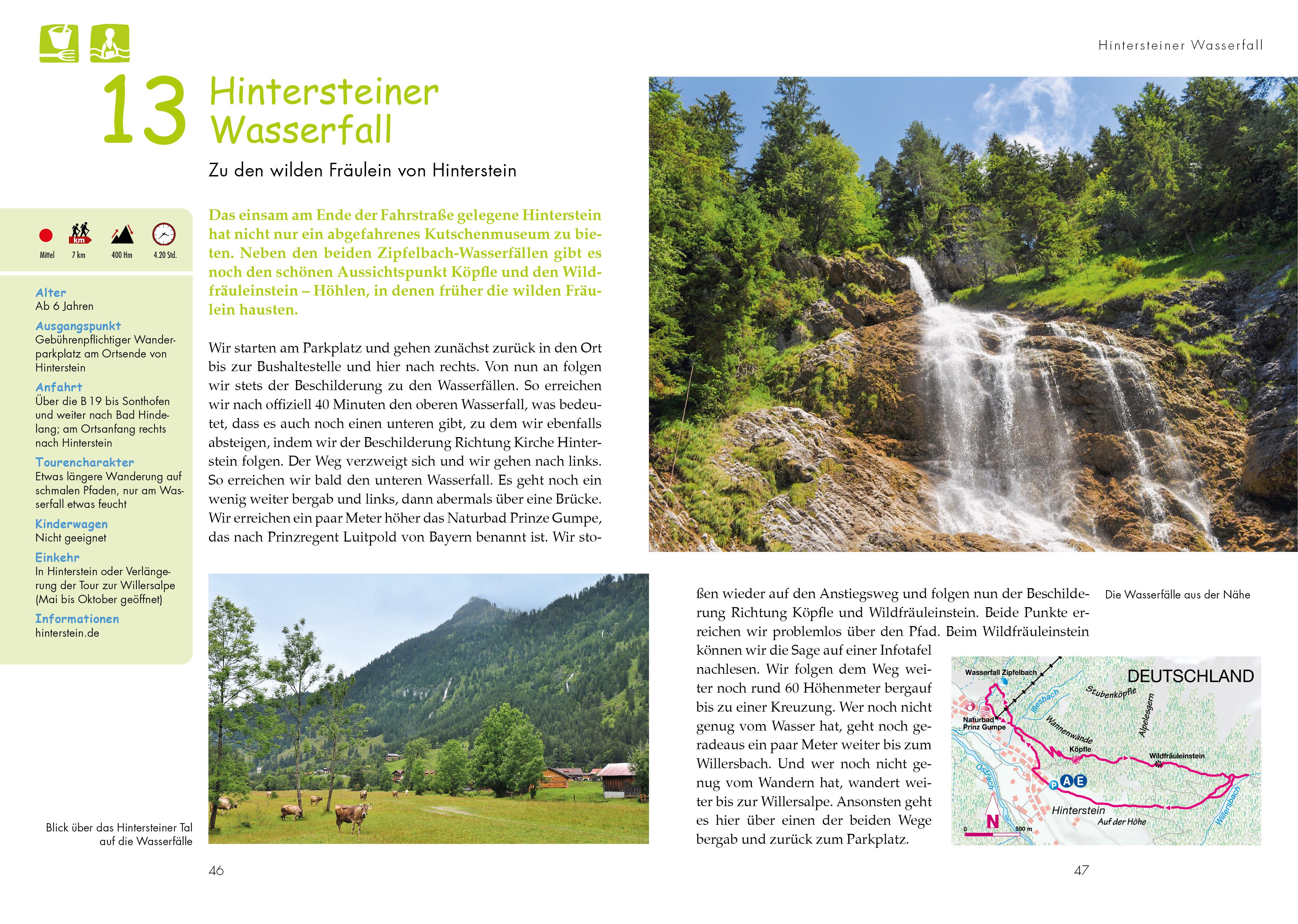 Beispielinhalt (Bild) Das große Kinder-Wander-Erlebnis-Buch Allgäu