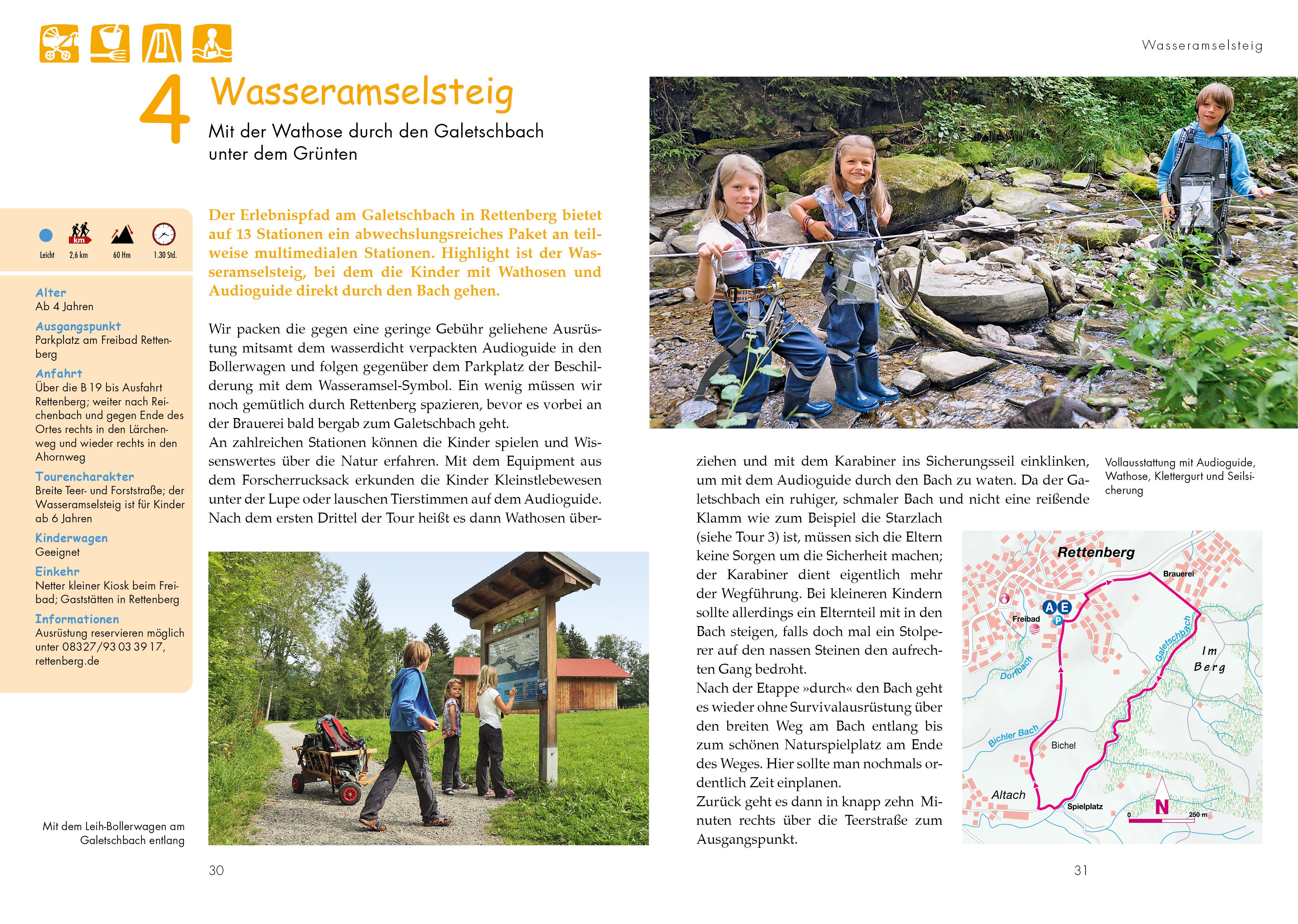 Beispielinhalt (Bild) Das große Kinder-Wander-Erlebnis-Buch Allgäu
