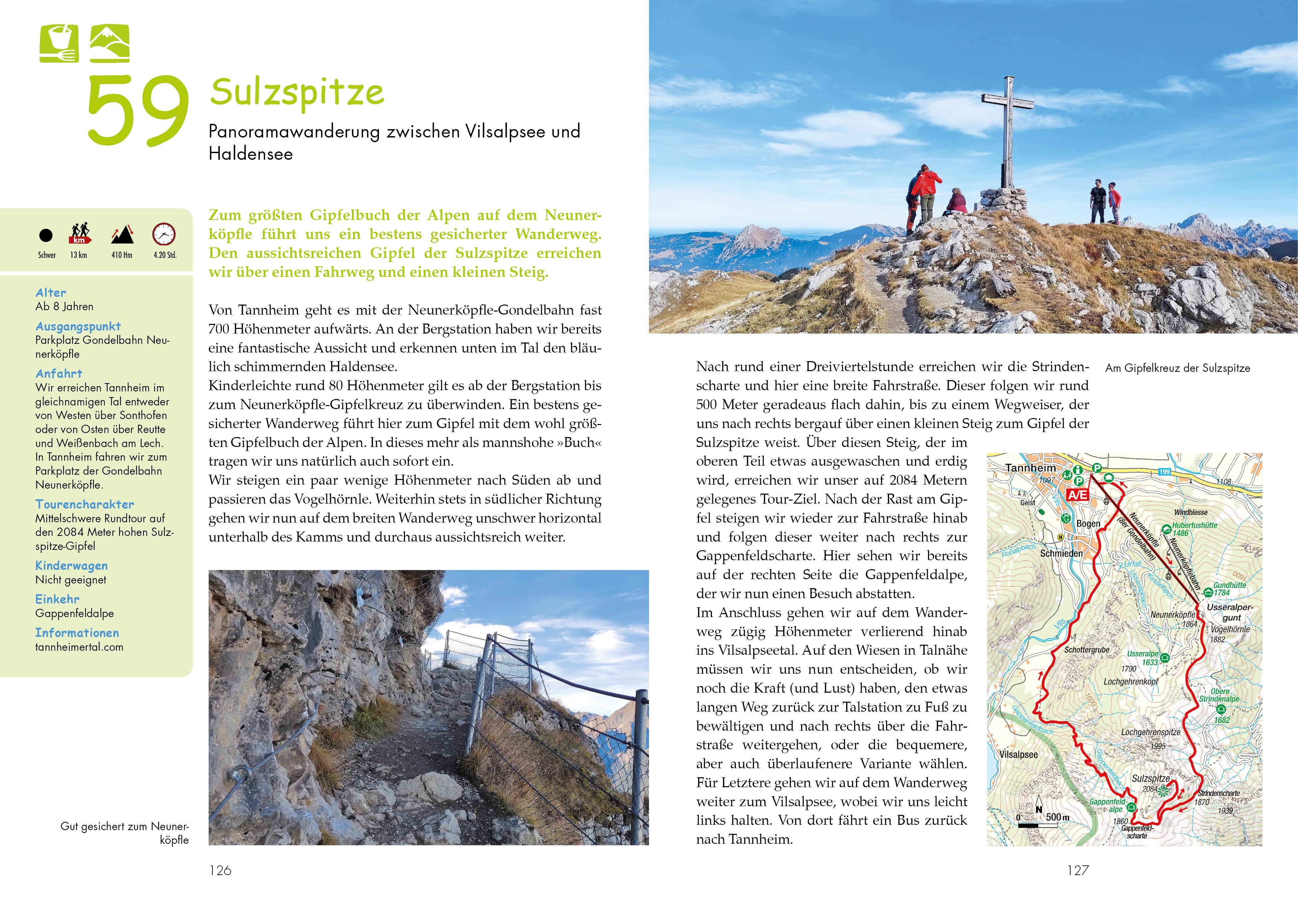 Beispielinhalt (Bild) Das große Kinder-Wander-Erlebnis-Buch Allgäu