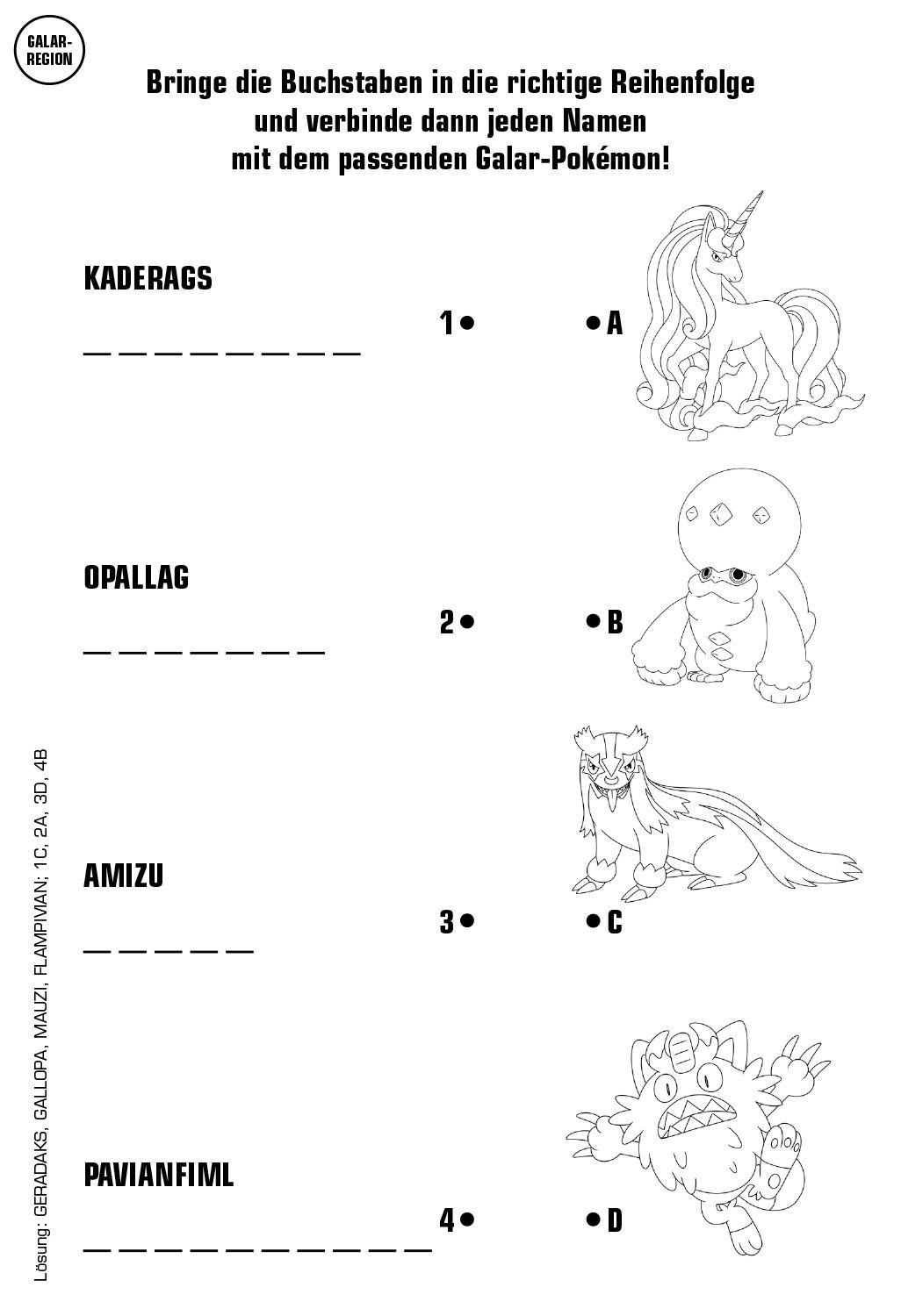 Beispielinhalt (Bild) Pokémon: Superstarker Sticker- und Rätselspaß