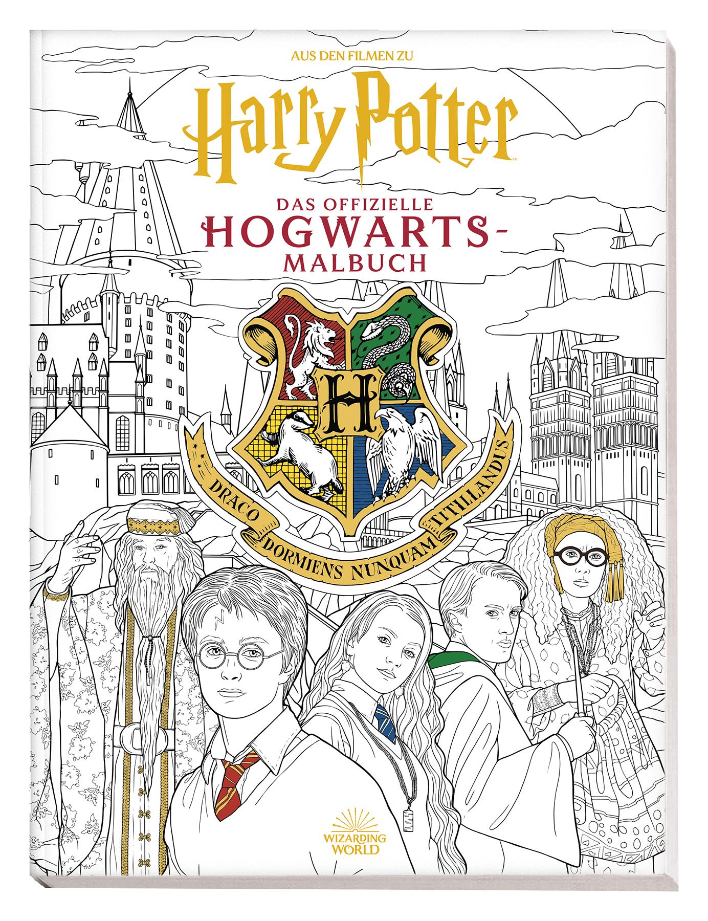 Vorderes Coverbild Aus den Filmen zu Harry Potter: Das offizielle Hogwarts-Malbuch