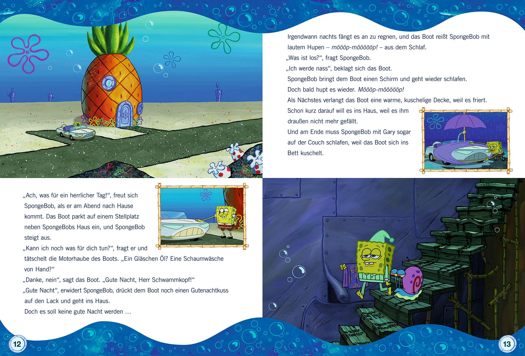 Beispielinhalt (Bild) SpongeBob Schwammkopf: Meine liebsten Gutenachtgeschichten