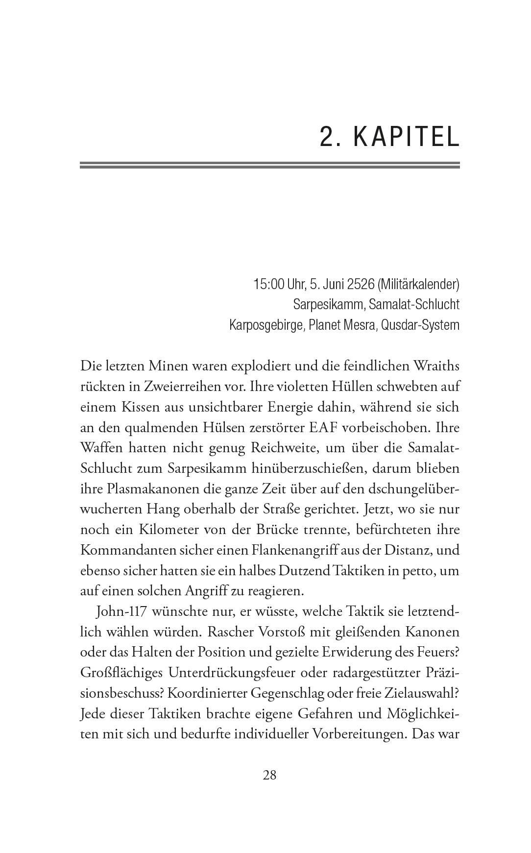 Beispielinhalt (Bild) Halo: Oblivion - Ein Master-Chief-Roman