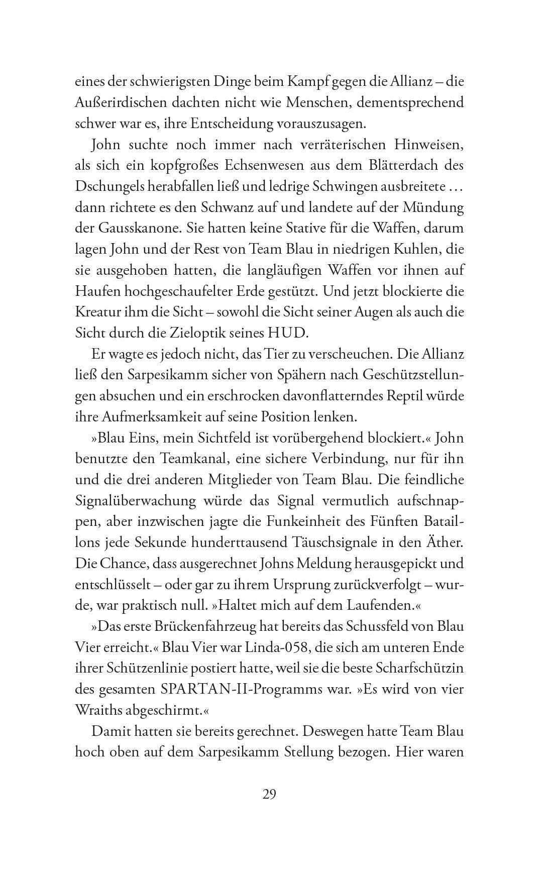 Beispielinhalt (Bild) Halo: Oblivion - Ein Master-Chief-Roman