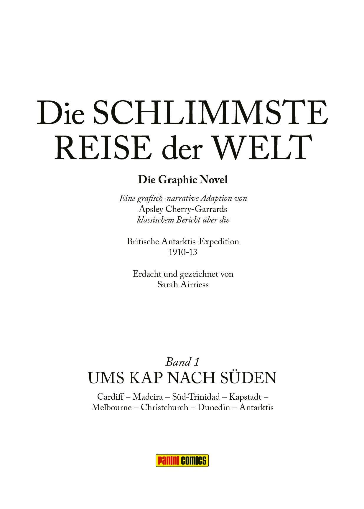Beispielinhalt (Bild) Die schlimmste Reise der Welt - Die Graphic Novel