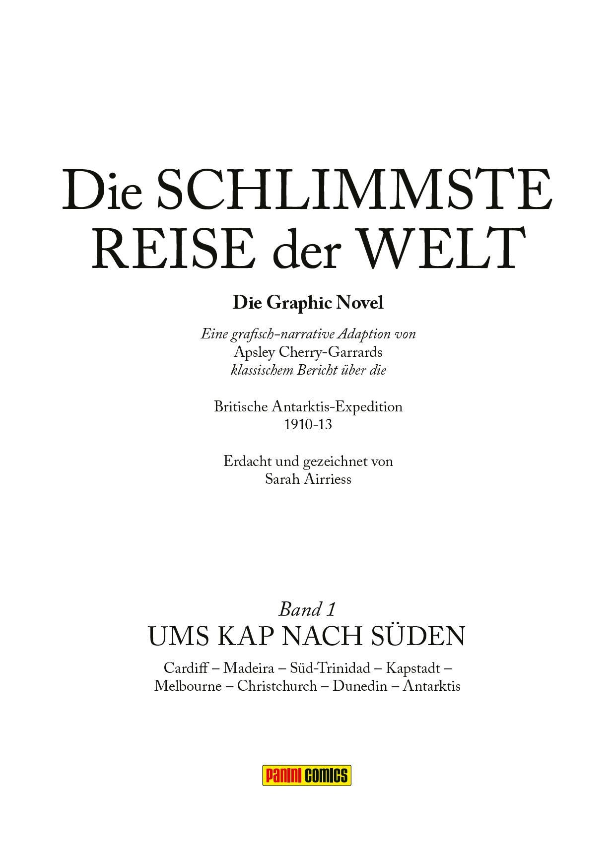 Beispielinhalt (Bild) Die schlimmste Reise der Welt - Die Graphic Novel