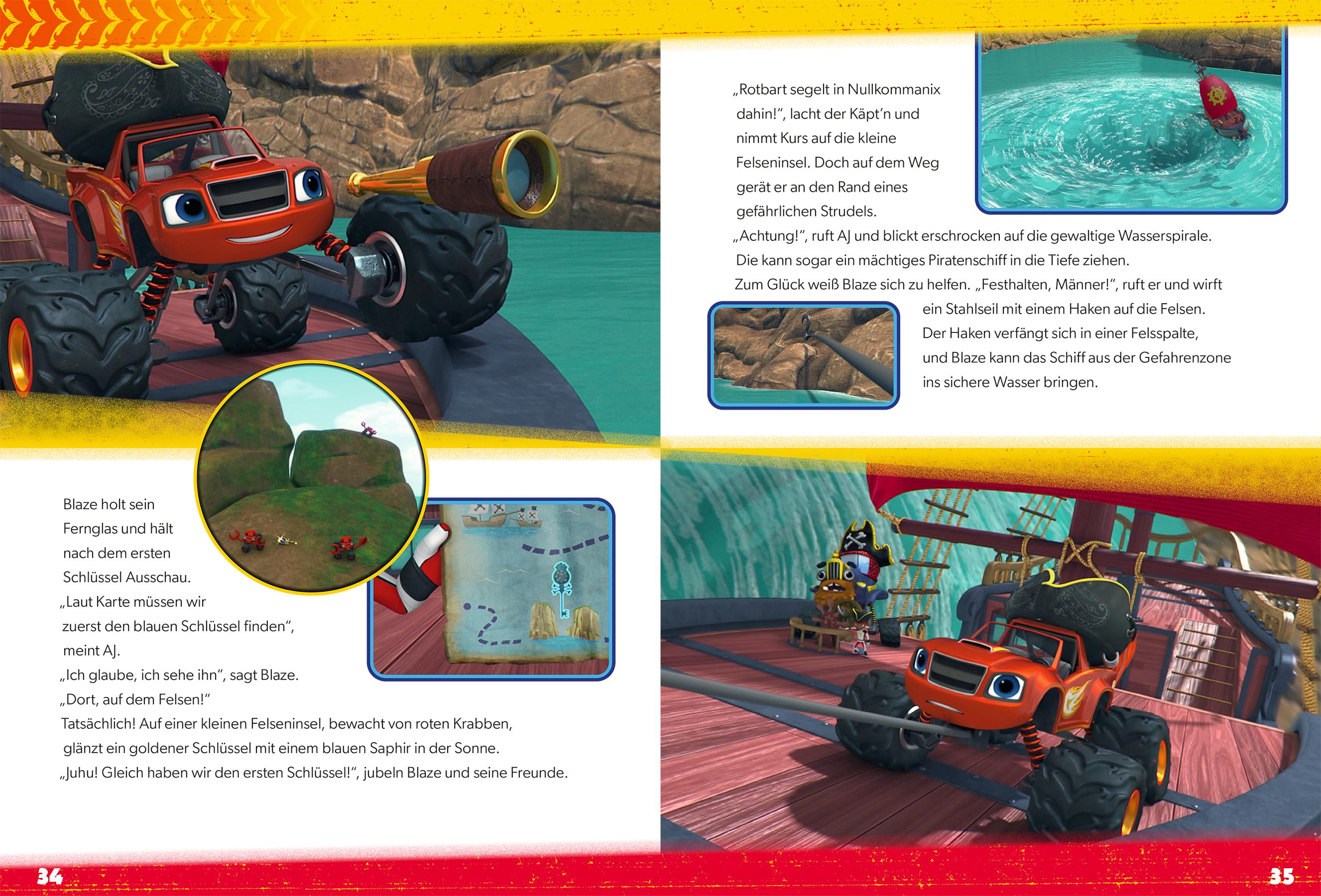 Beispielinhalt (Bild) Blaze und die Monstermaschinen: Meine liebsten Gutenachtgeschichten