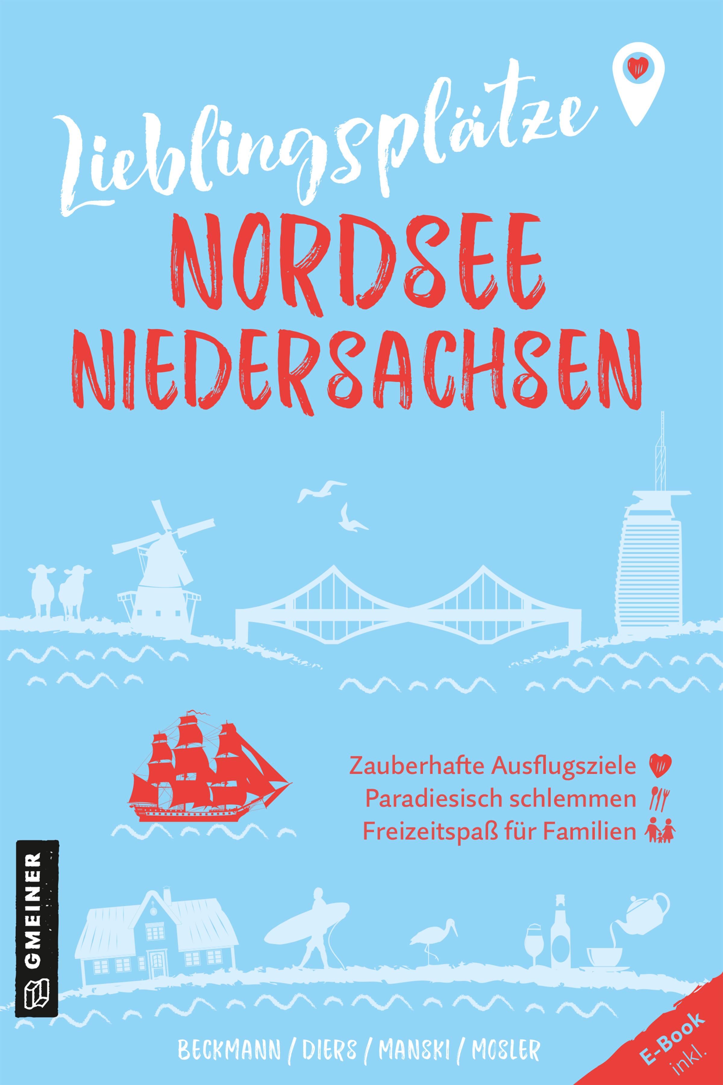 Vorderes Coverbild Lieblingsplätze Nordsee Niedersachsen