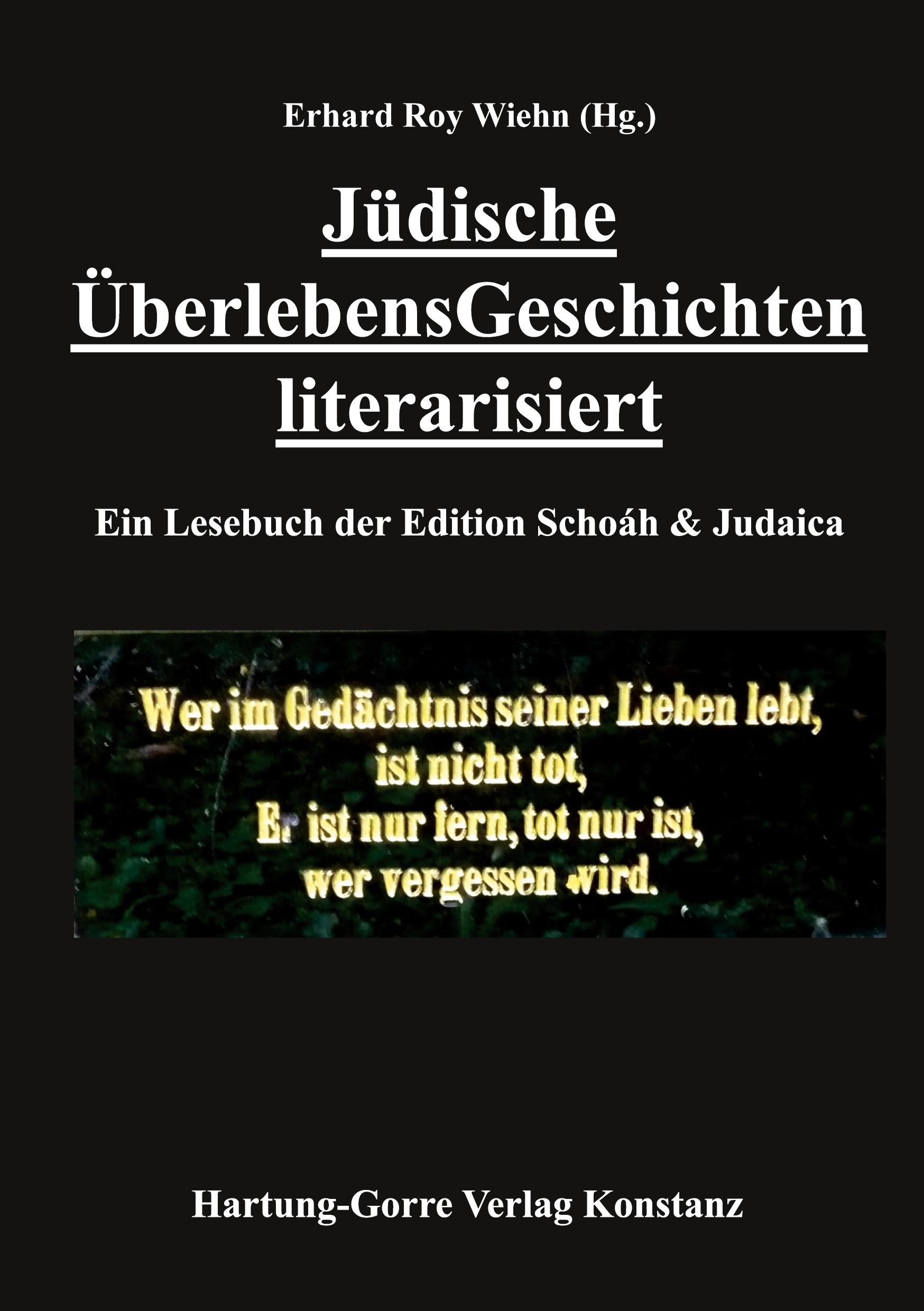 Vorderes Coverbild Jüdische ÜberlebensGeschichten literarisiert
