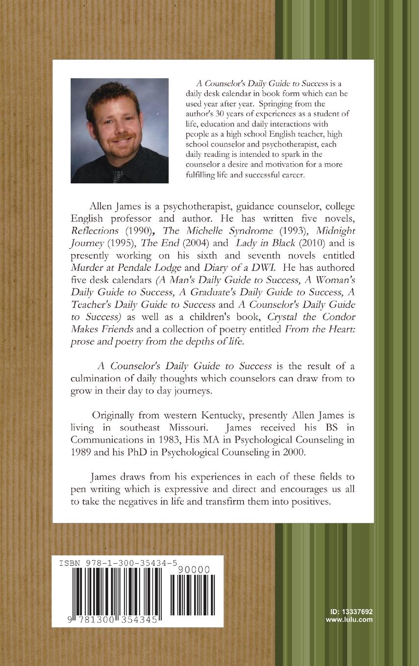 Rückseitencover A Counselor's Daily Guide to Success - Hardback