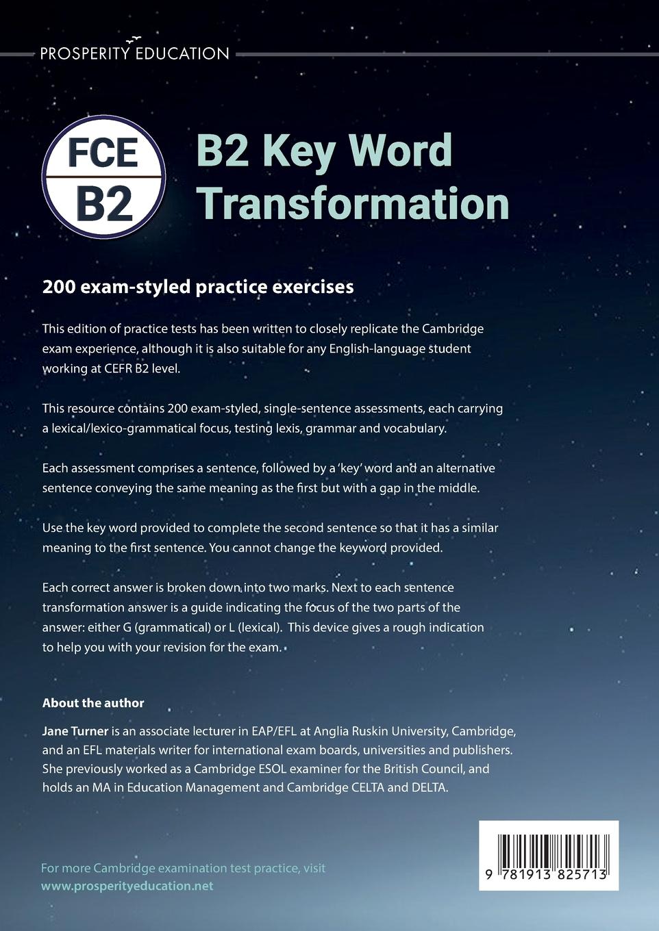 Rückseitencover B2 Key Word Transformation