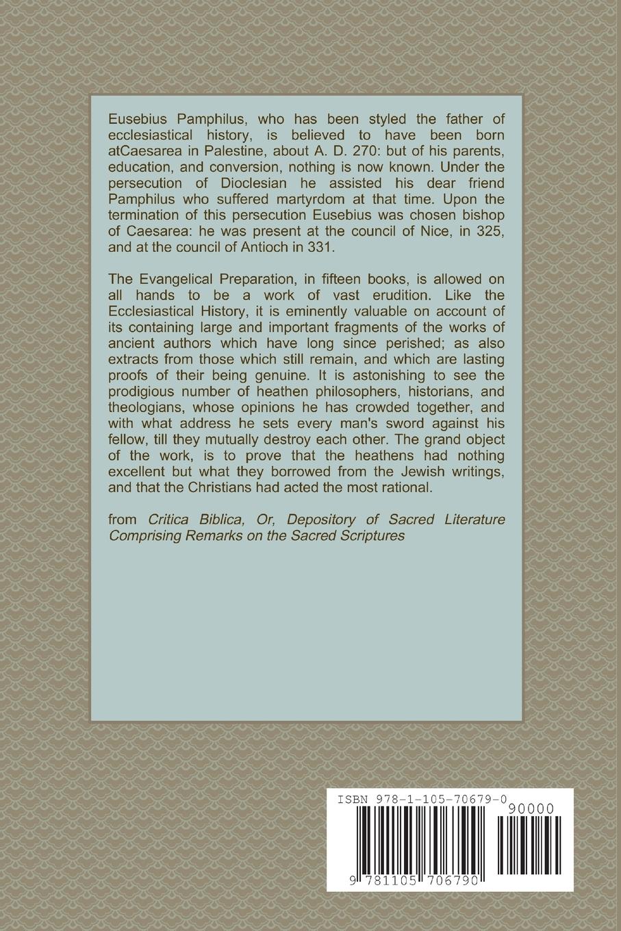 Rückseitencover The Preparation for the Gospel