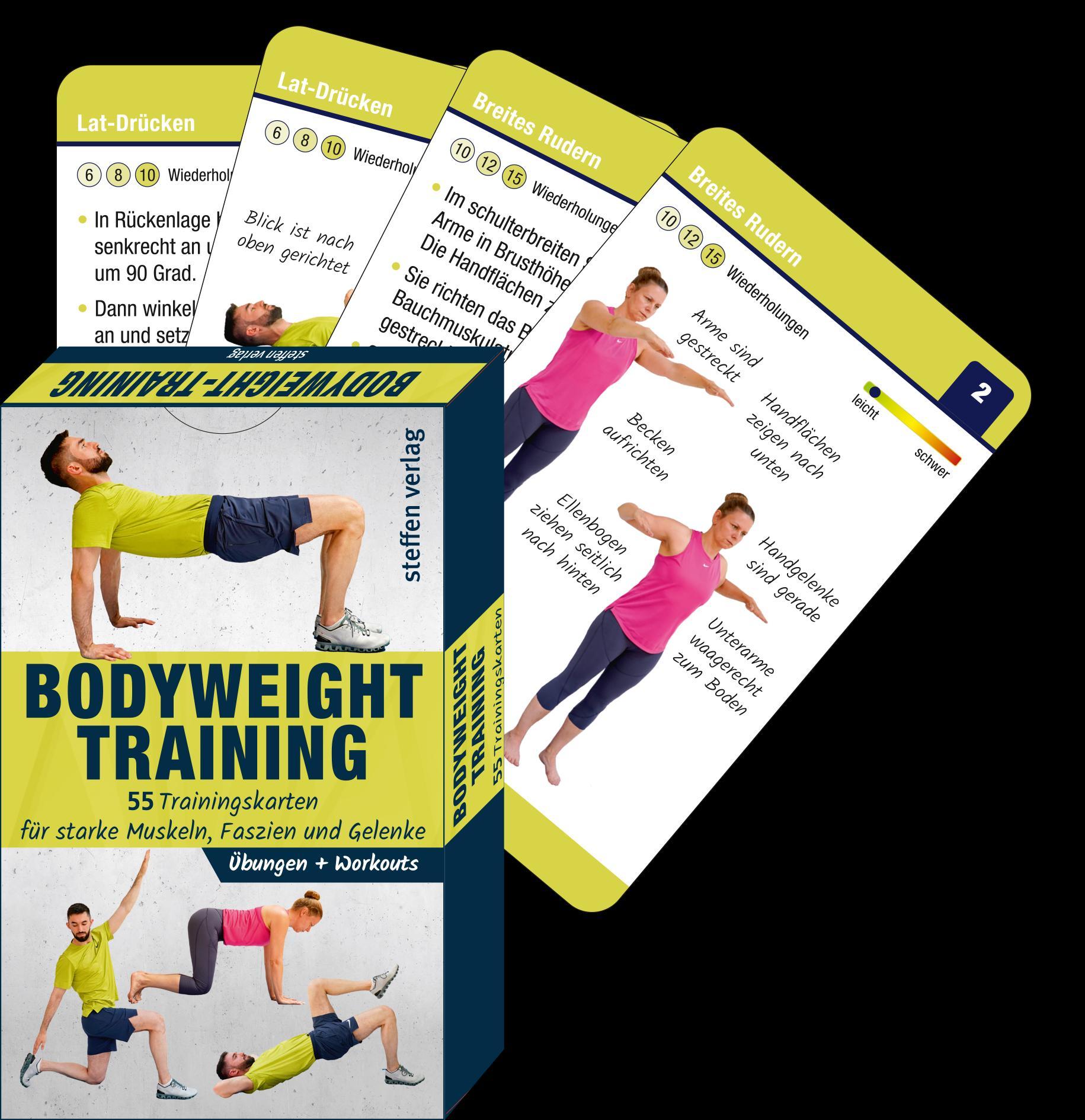 Vorderes Coverbild Trainingskarten Bodyweight-Training