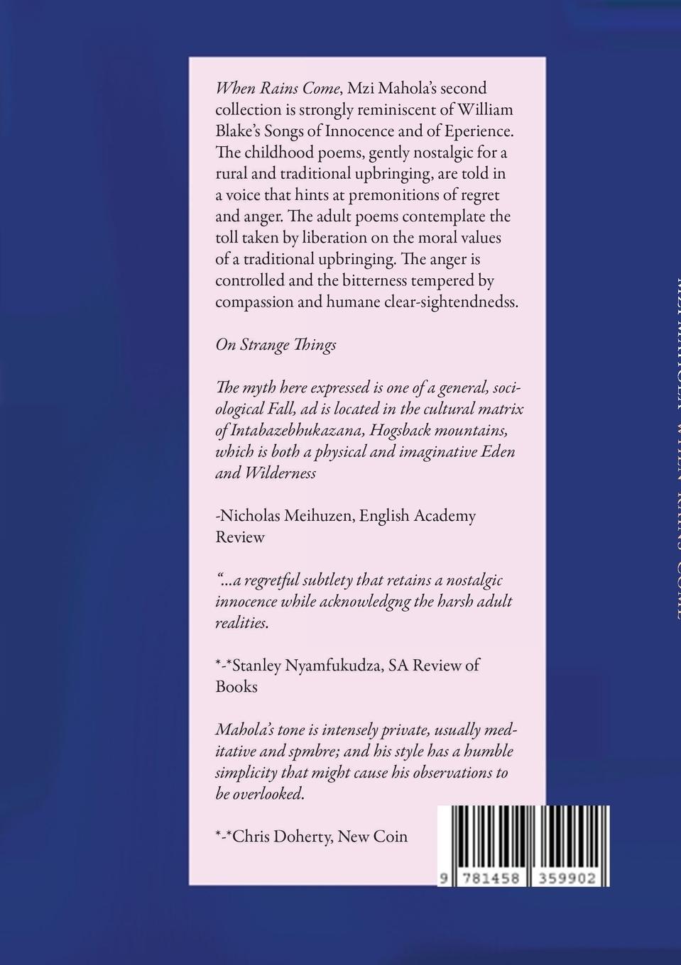 Rückseitencover When Rains Come