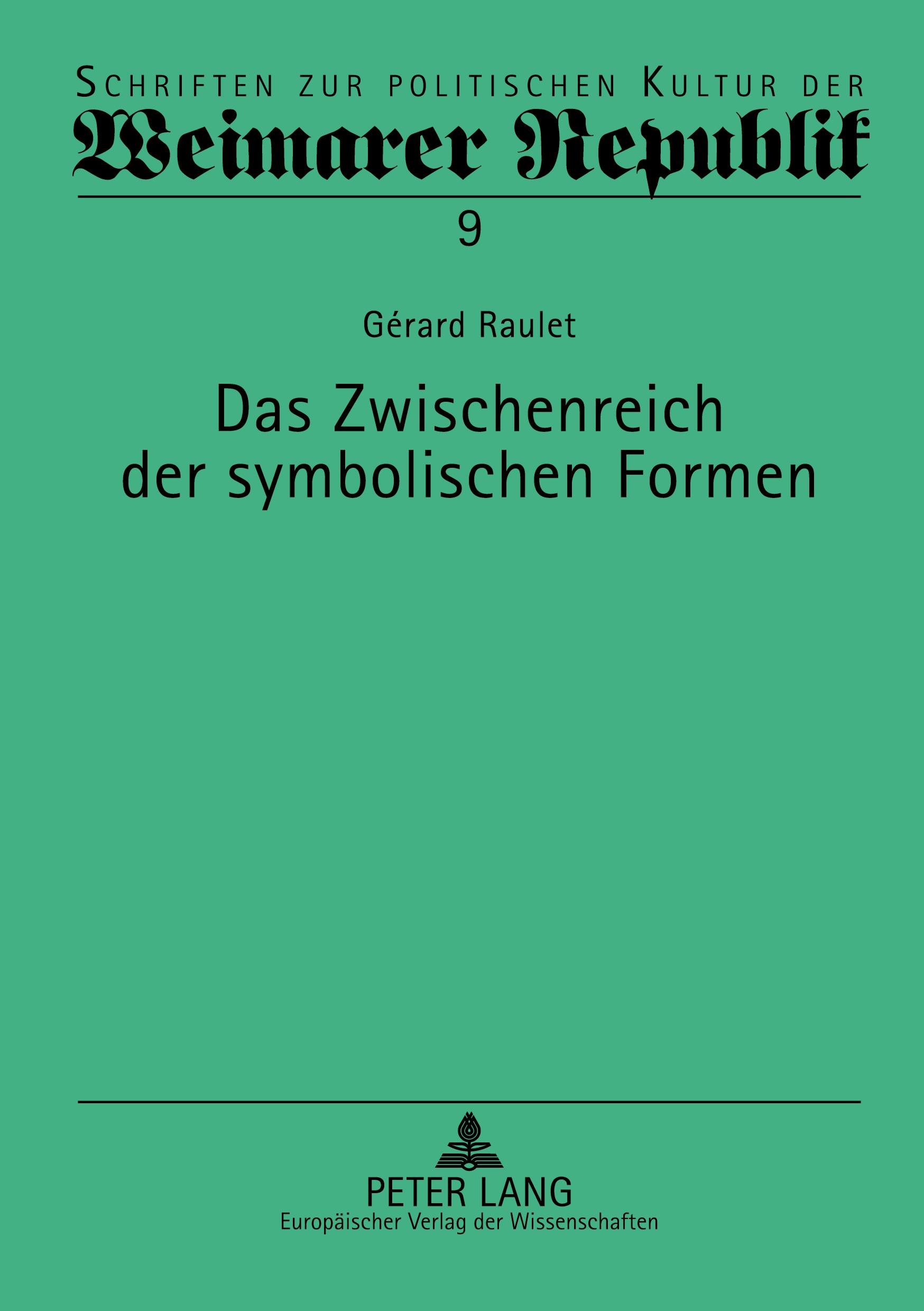 Vorderes Coverbild Das Zwischenreich der symbolischen Formen