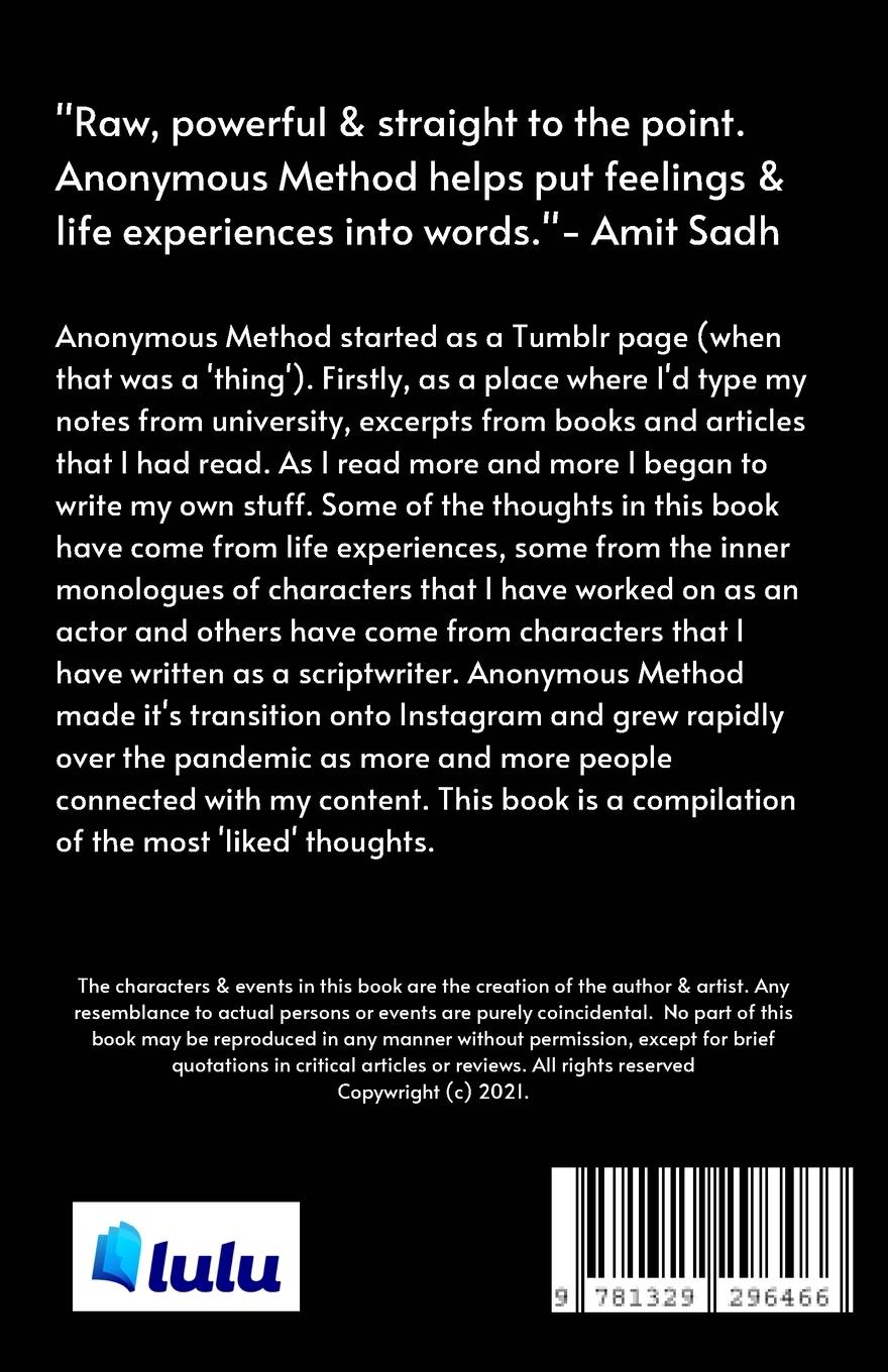 Rückseitencover Anonymous Method