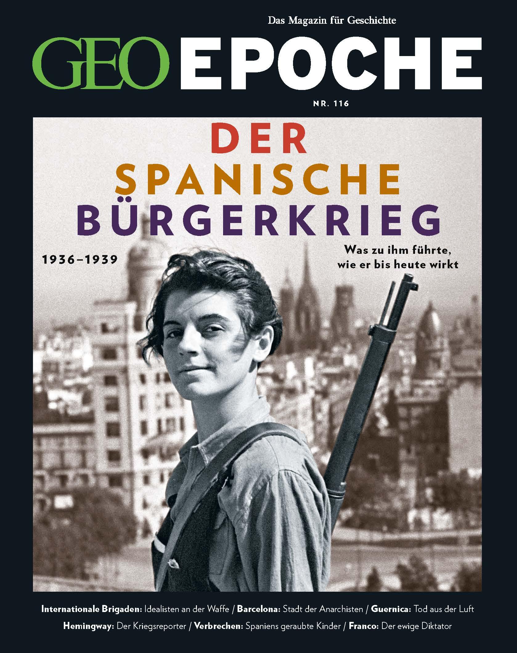 Vorderes Coverbild GEO Epoche 116/2022 - Der Spanische Bürgerkrieg