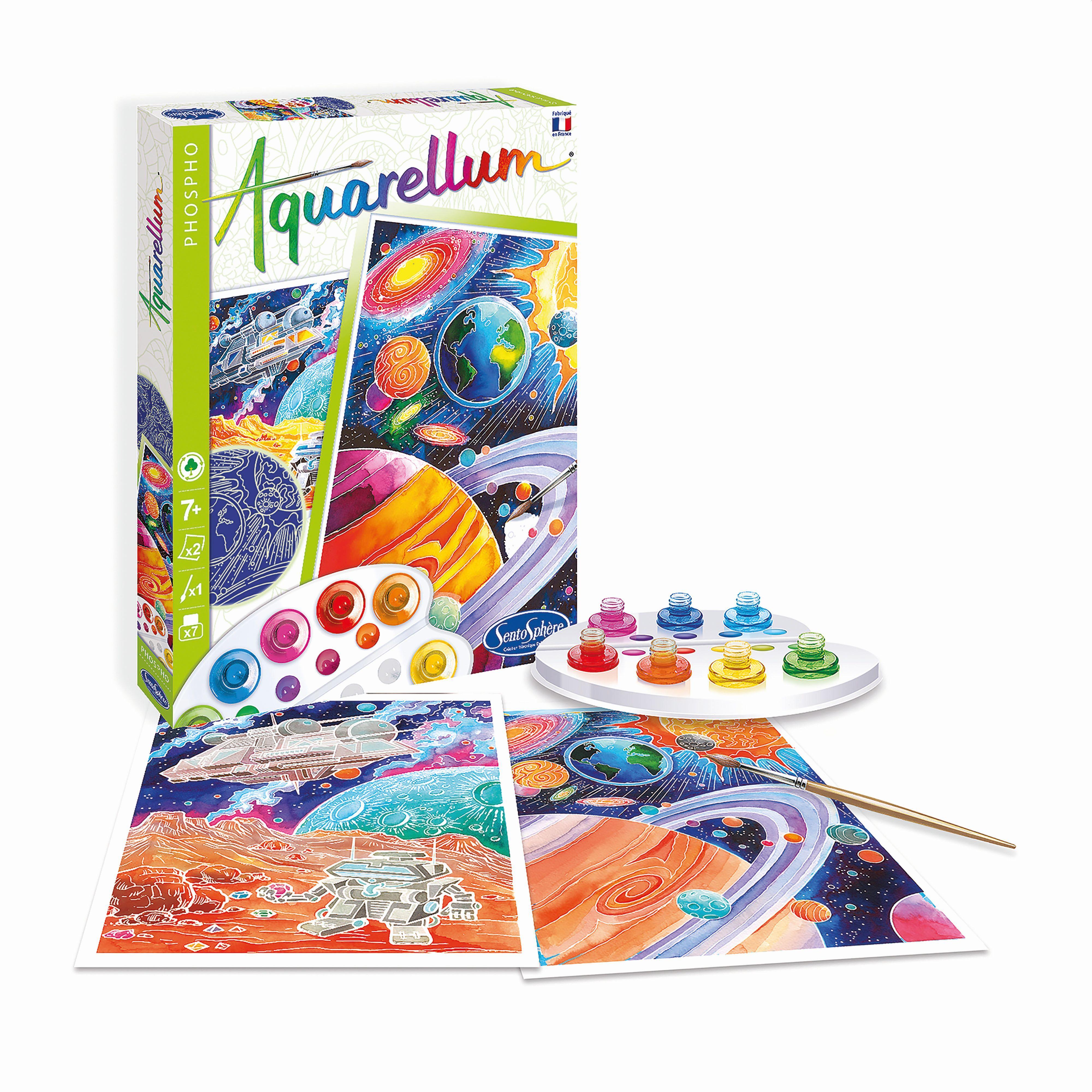 Beispielinhalt (Bild) Sentosphere - Aquarellum Nachtleuchtend Kosmos