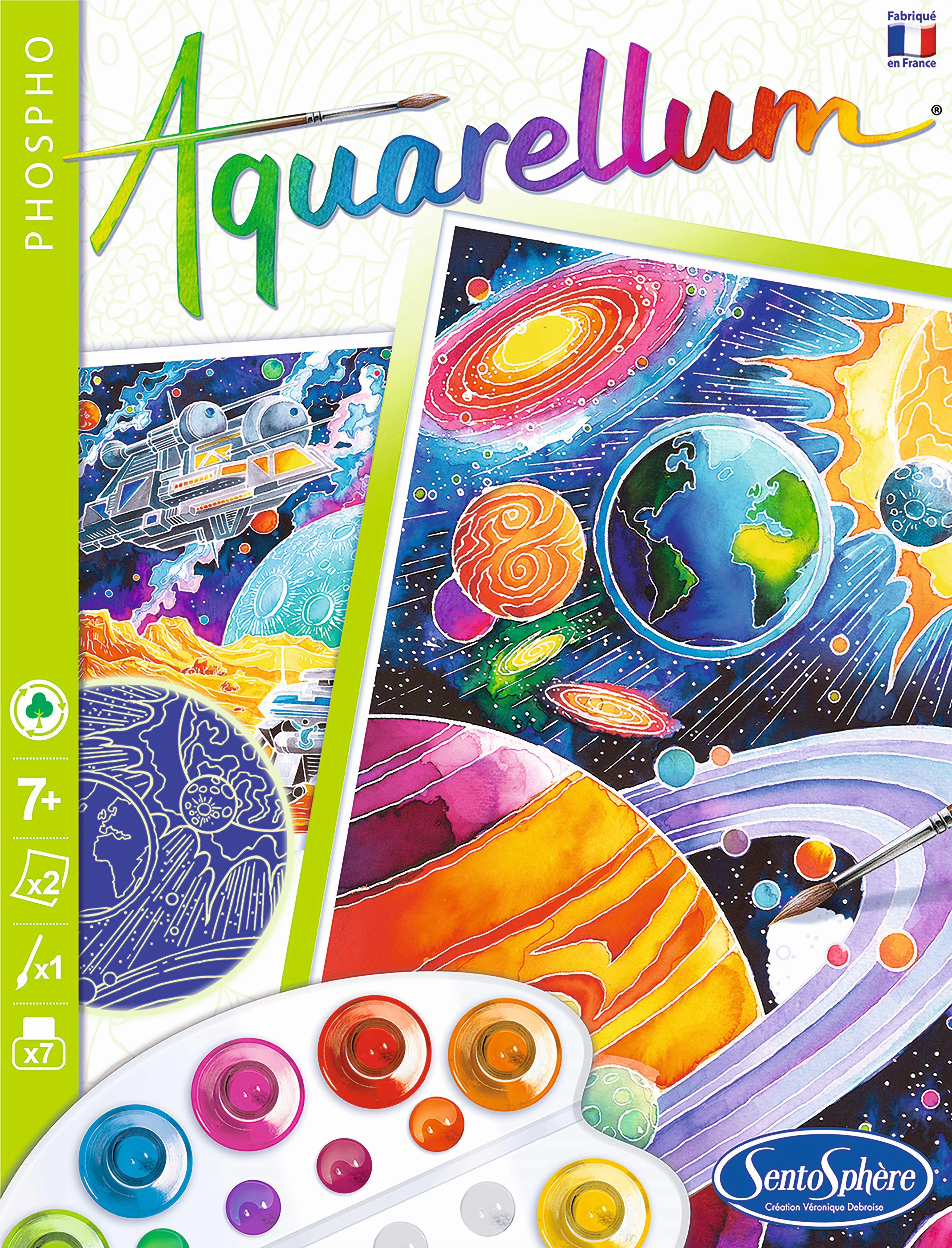 Beispielinhalt (Bild) Sentosphere - Aquarellum Nachtleuchtend Kosmos