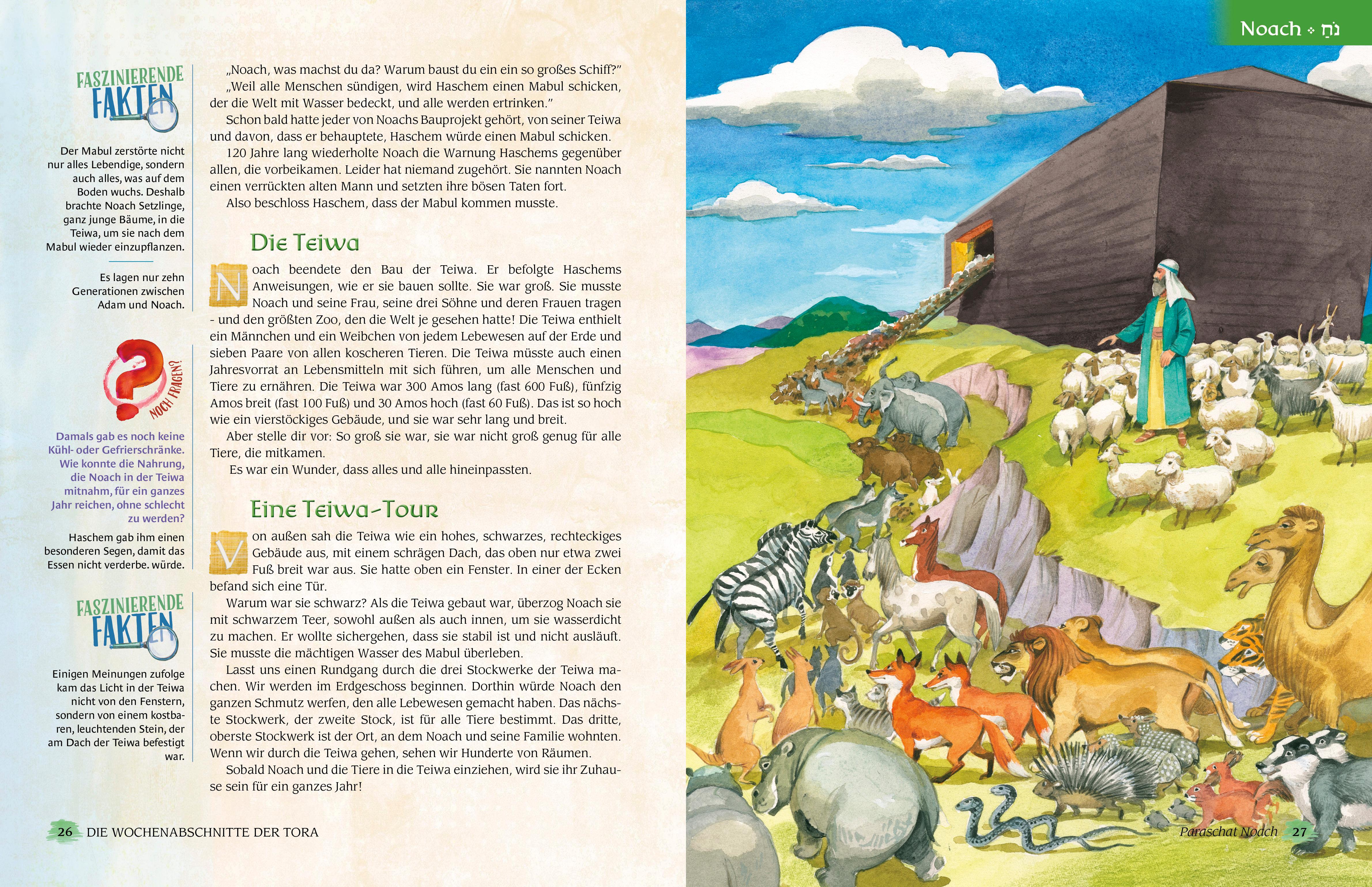 Beispielinhalt (Bild) Die Wochenabschnitte der Tora. Buch Bereschit.